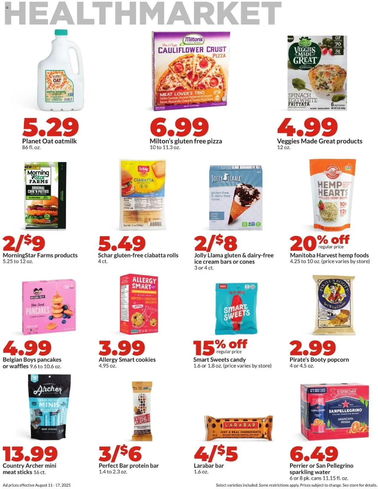 HyVee Weekly Ad - valid from 11.08.2025 | Page: 31 | Products: Pizza, Cream, Sugar, Chocolate Chip