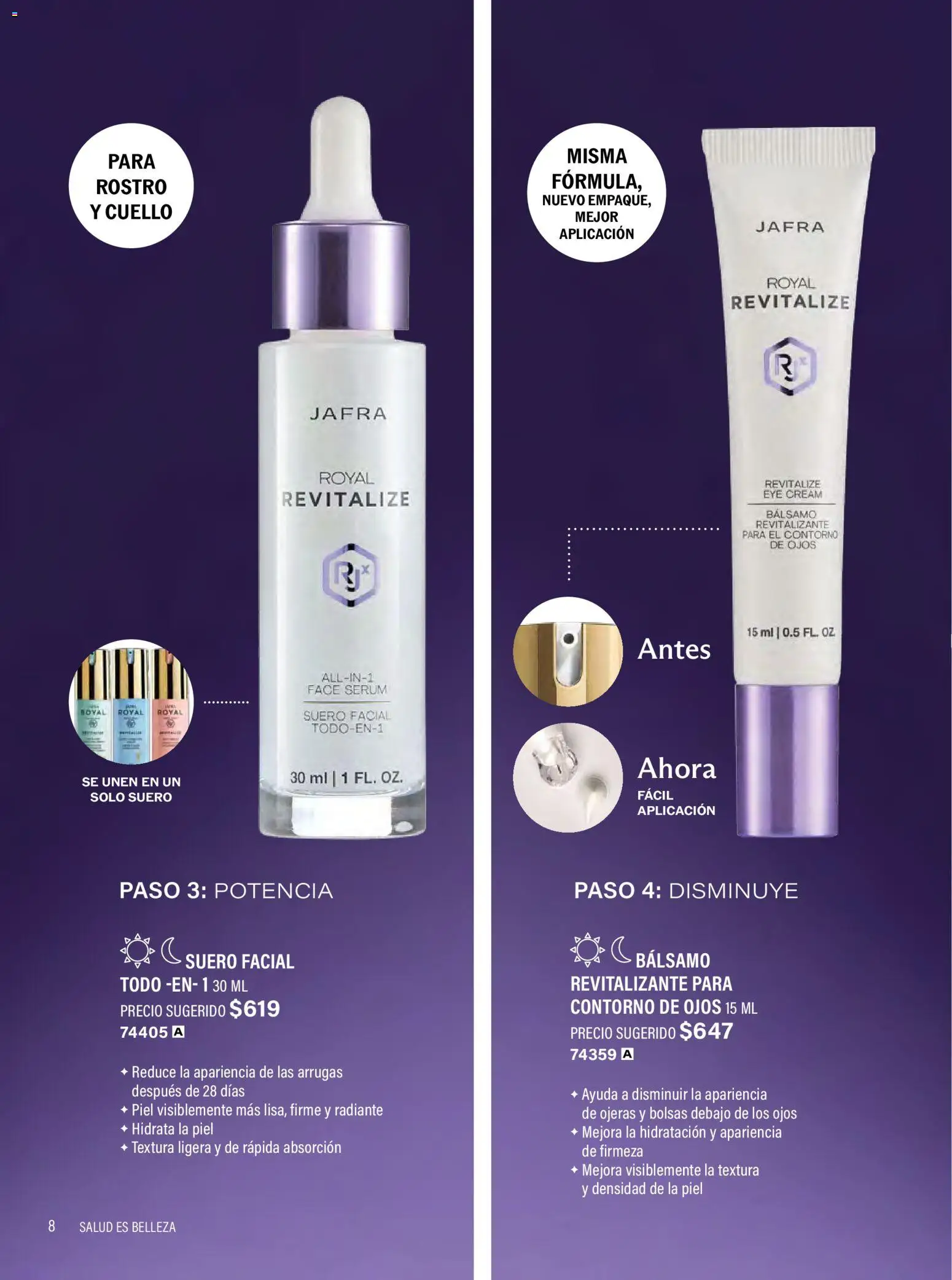 Nuevas ofertas de JAFRA válidas en toda la República Mexicana desde el 01.02.2026. ¡Encuentra las mejores ofertas en JAFRA catálogo Organizador de Ventas! | Página: 8 | Productos: Contorno de ojos, Contorno, Bálsamo, Radiante