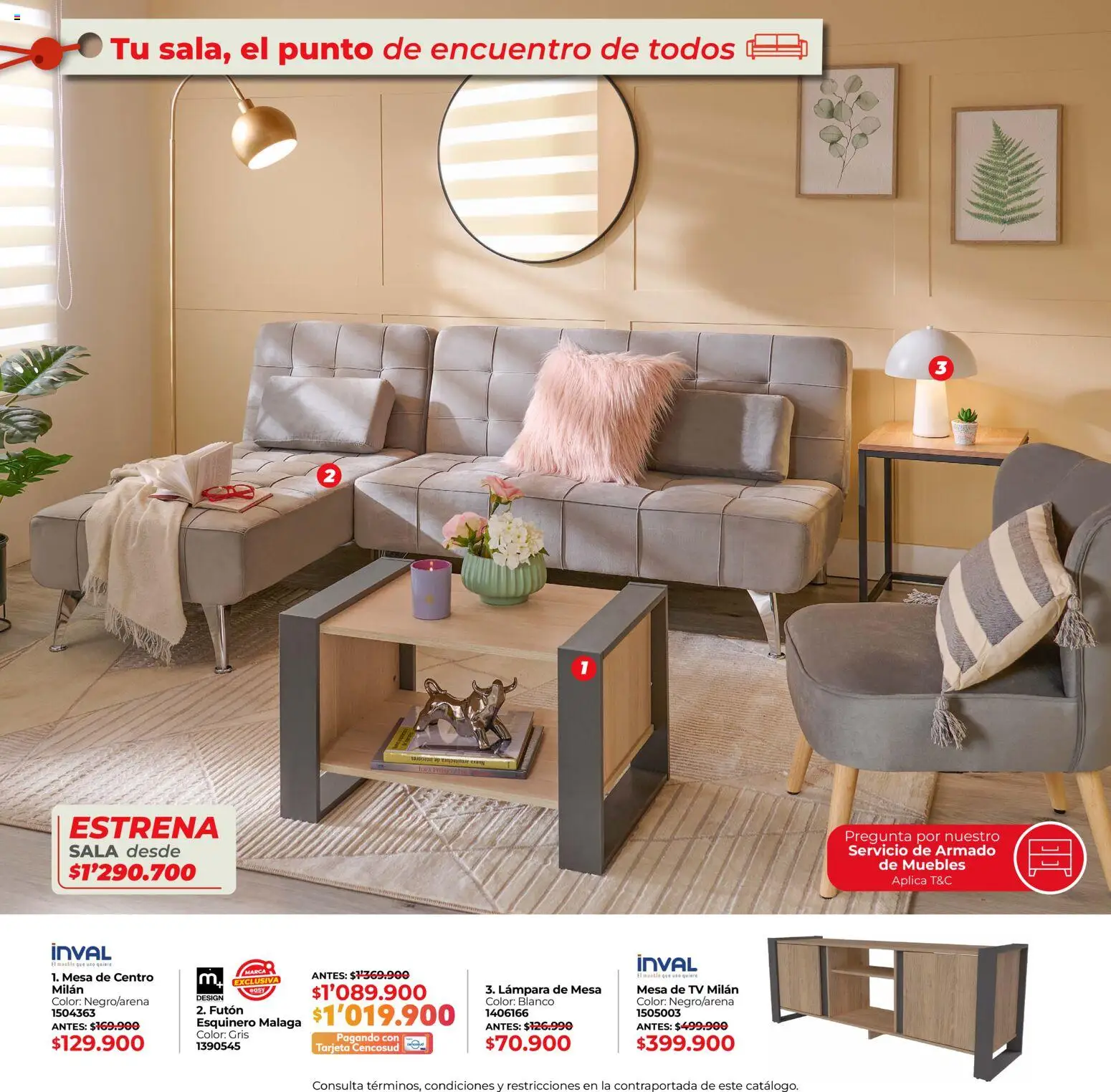 Easy revista - valida desde el 15.01.2026 | Página: 6 | Productos: Mesa de centro, Mesa, Lámpara, Mesa de TV
