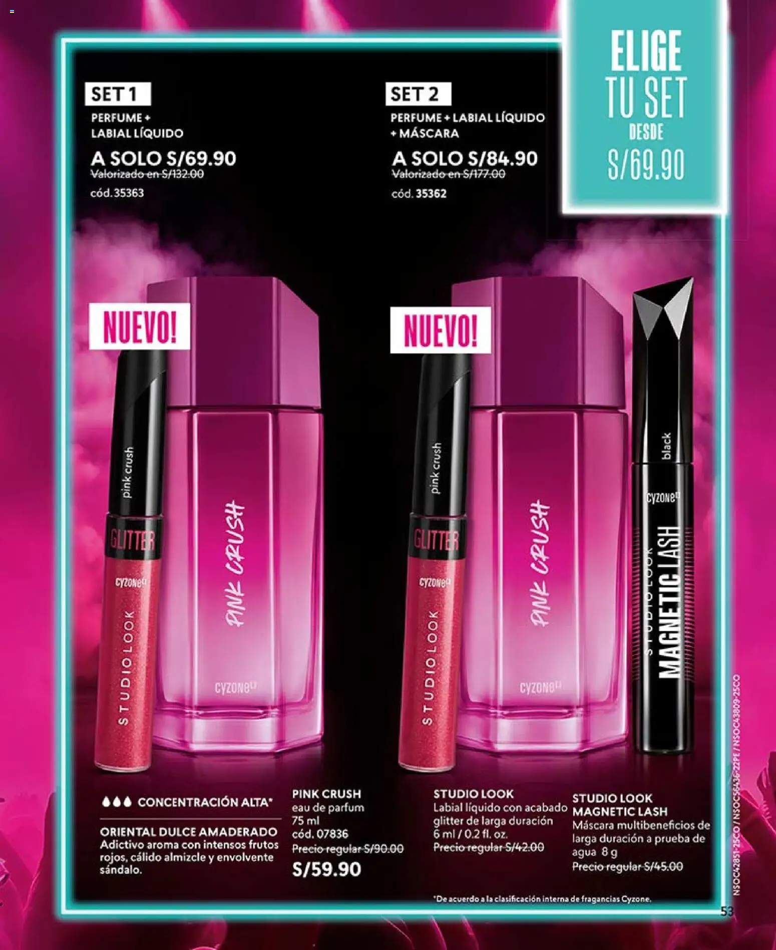 Catálogo CyZone válido desde 14.03.2026 | Página: 53 | Productos: Máscara, Perfume