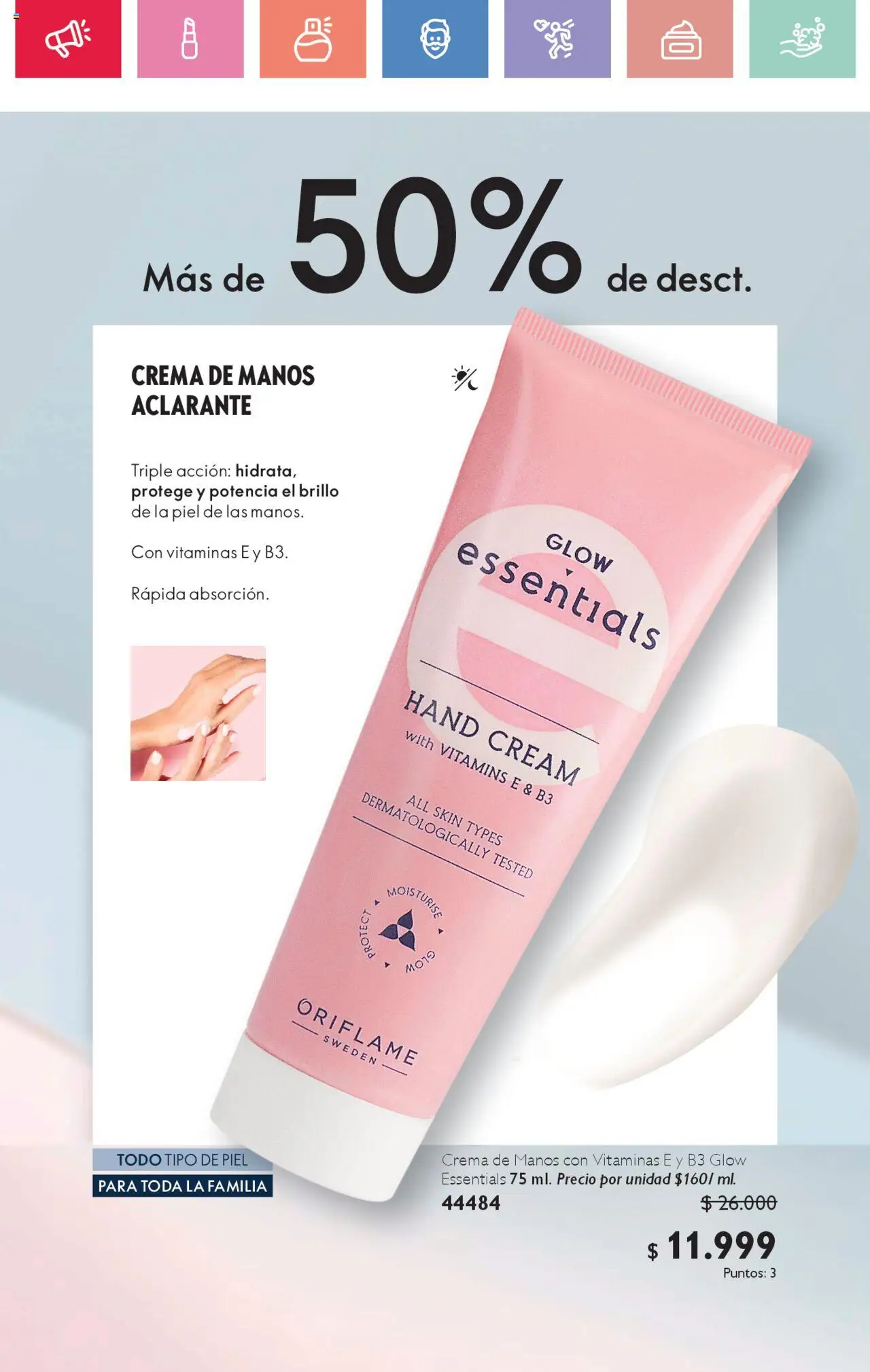Oriflame revista - valida desde el 02.08.2025 | Página: 21 | Productos: Crema, Brillo, Vitaminas, Crema de manos