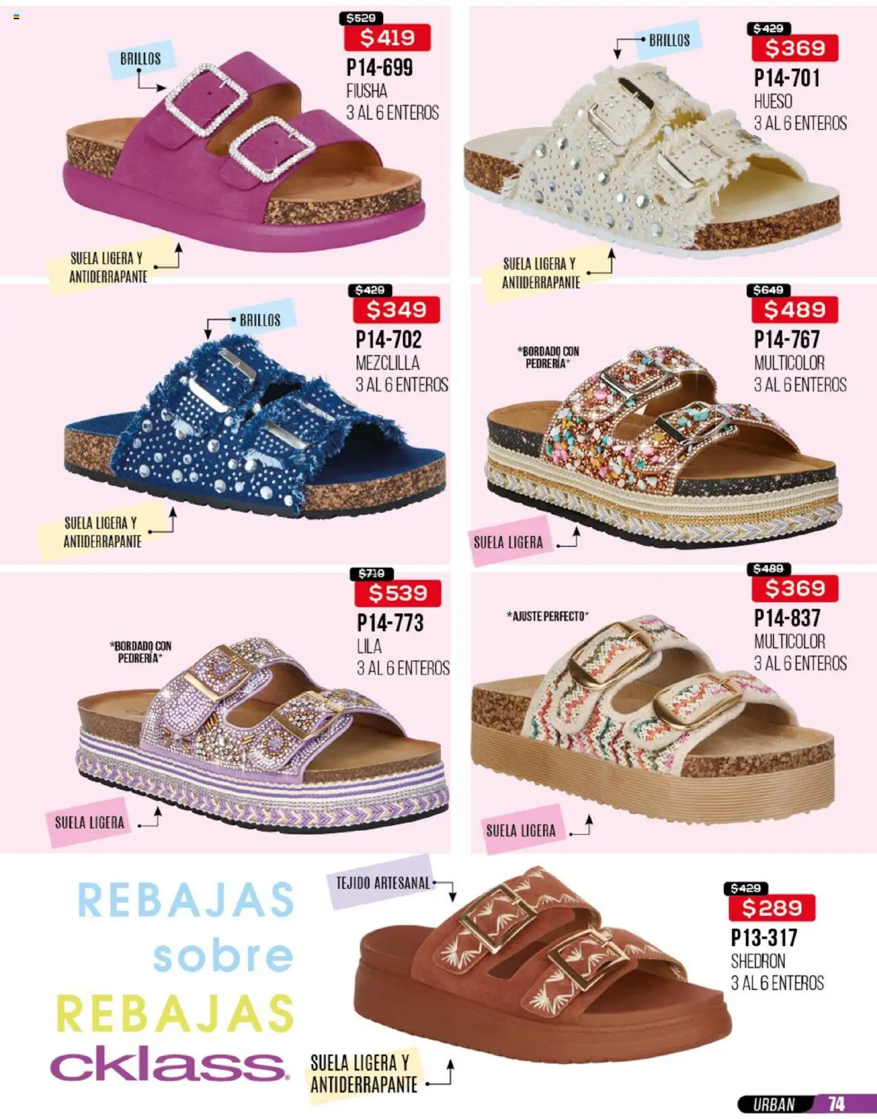 Nuevas ofertas de Cklass válidas en toda la República Mexicana desde el 23.06.2025. ¡Encuentra las mejores ofertas en Cklass catálogo Rebajas Sobre Calzado! | Página: 75 | Productos: Sobre