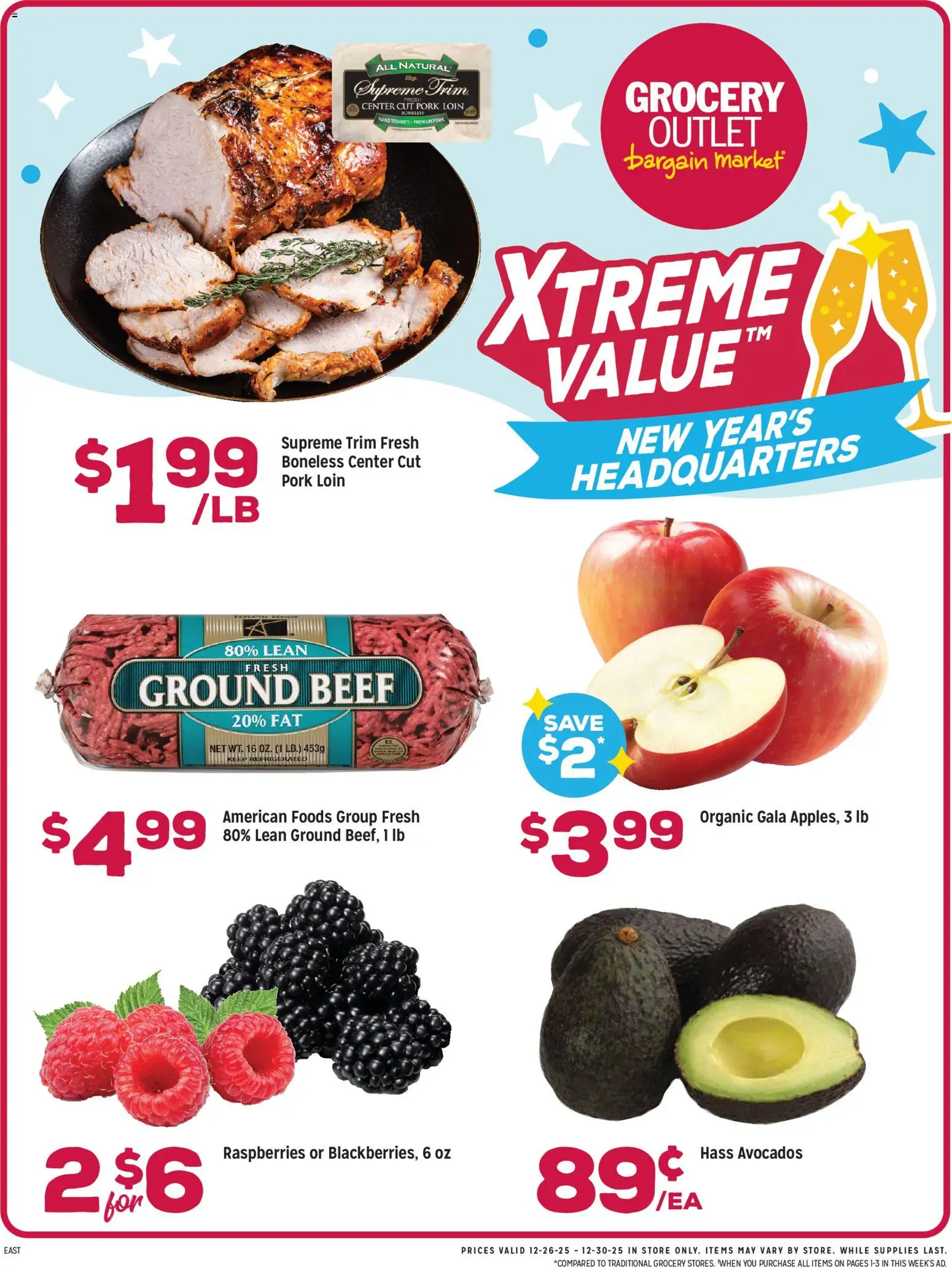 Grocery Outlet Weekly Ad - OH - valid from 24.12.2025 | Page: 3 | Products: Trim, Pork, Beef