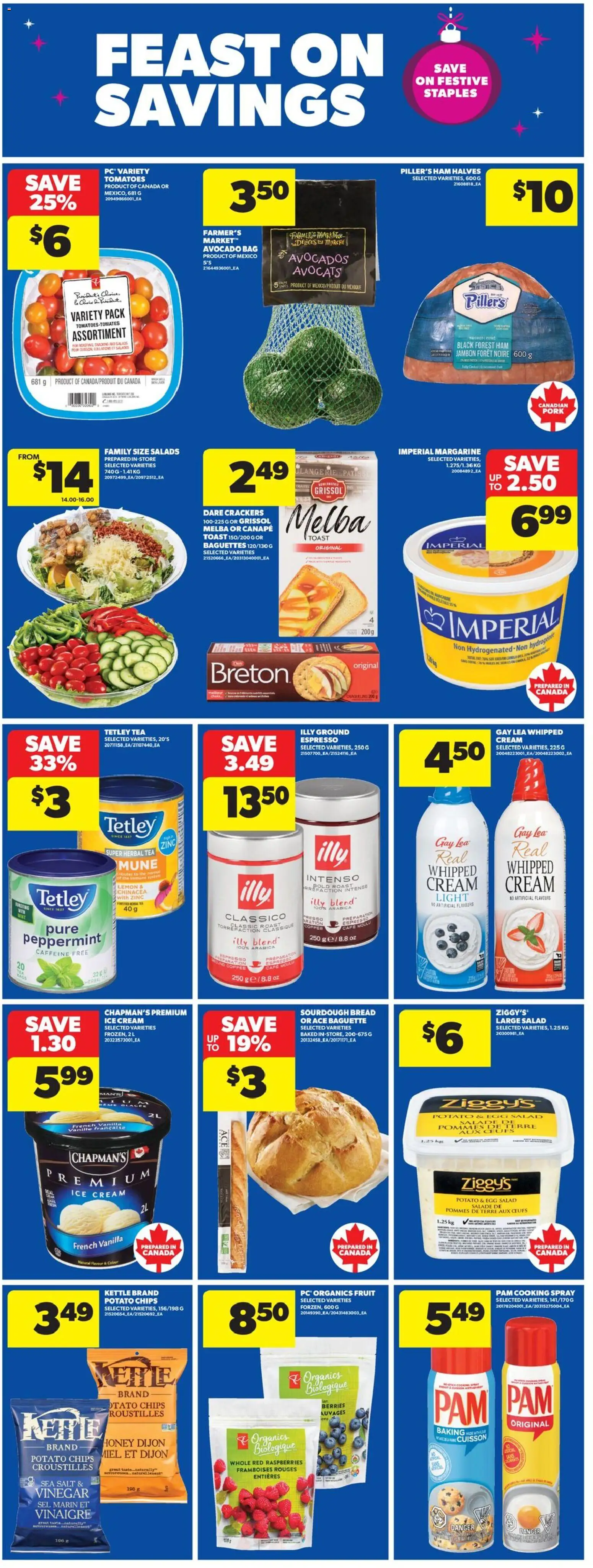 Real Canadian Superstore flyer valid from 18.12.2025 | Page: 6 | Products: Tea, Cream, Bag, Bread
