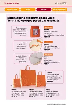 Avon - Campanha 18: Minha Consultoria - Pré-Visualização do folheto da loja Avon, válido de 29.10.2025 | Página: 77 | Produtos: Envelope, Fita