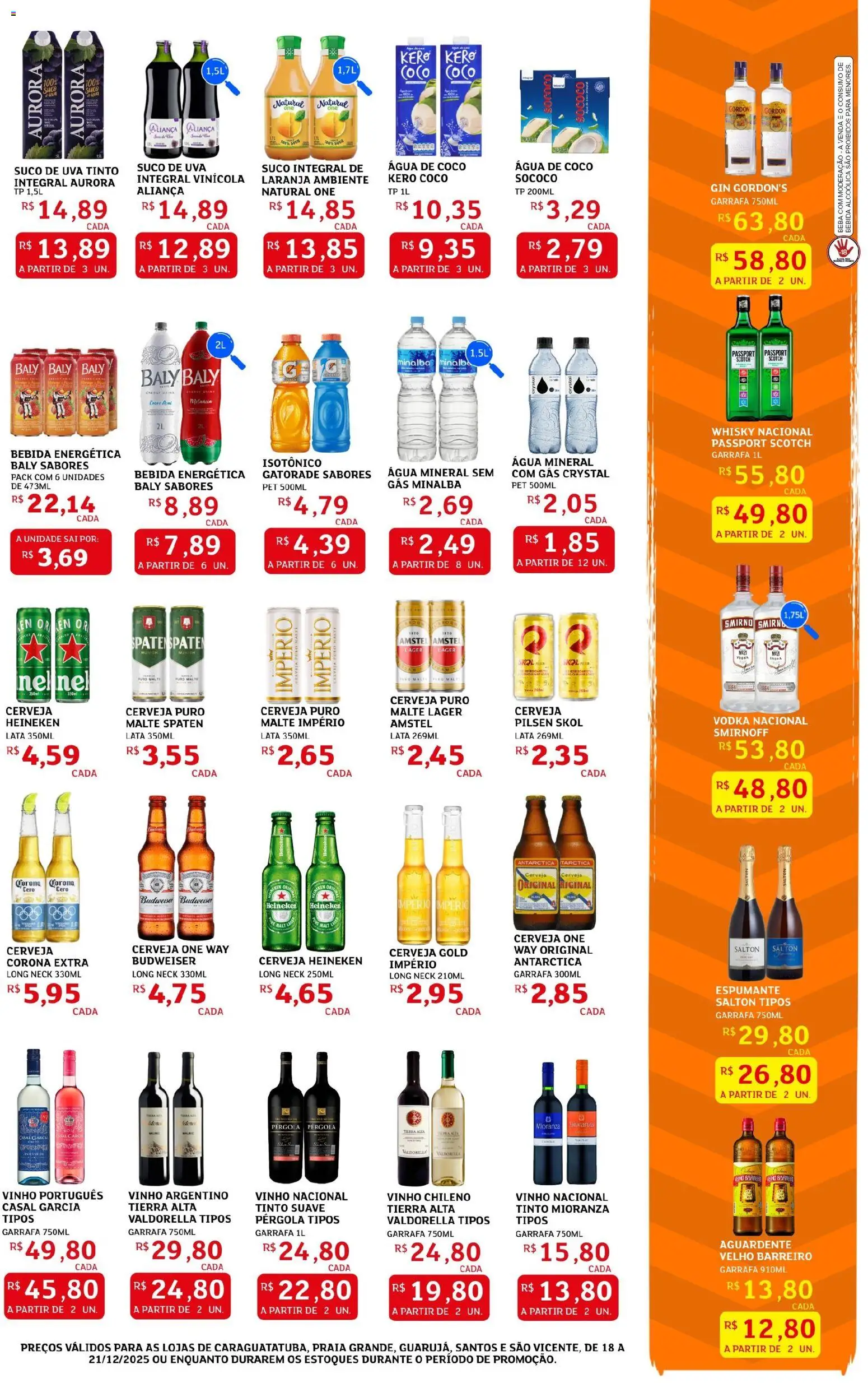 Assaí Atacadista Folheto - válido de 18.12.2025 | Página: 3 | Produtos: Espumante, Cerveja, Cerveja Heineken, Heineken