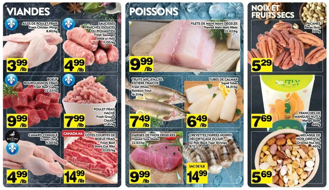 Pa Supermarché flyer valid from 06.10.2025 | Page: 4 | Products: Beef, Nuts, Chicken wings, Chicken