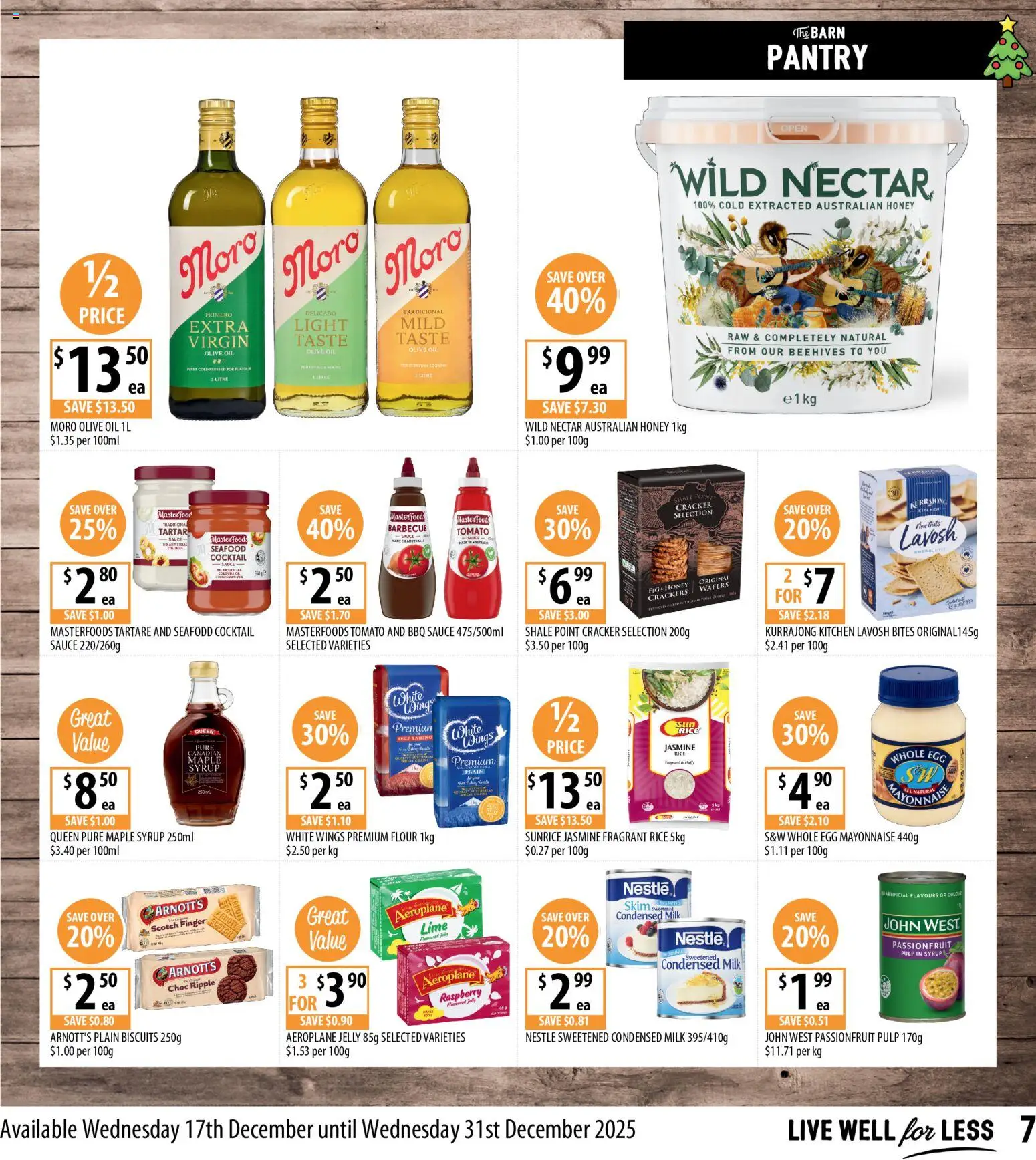 Supabarn catalogue - valid from 17.12.2025 | Page: 7 | Products: Light, Milk, Honey, Seafood