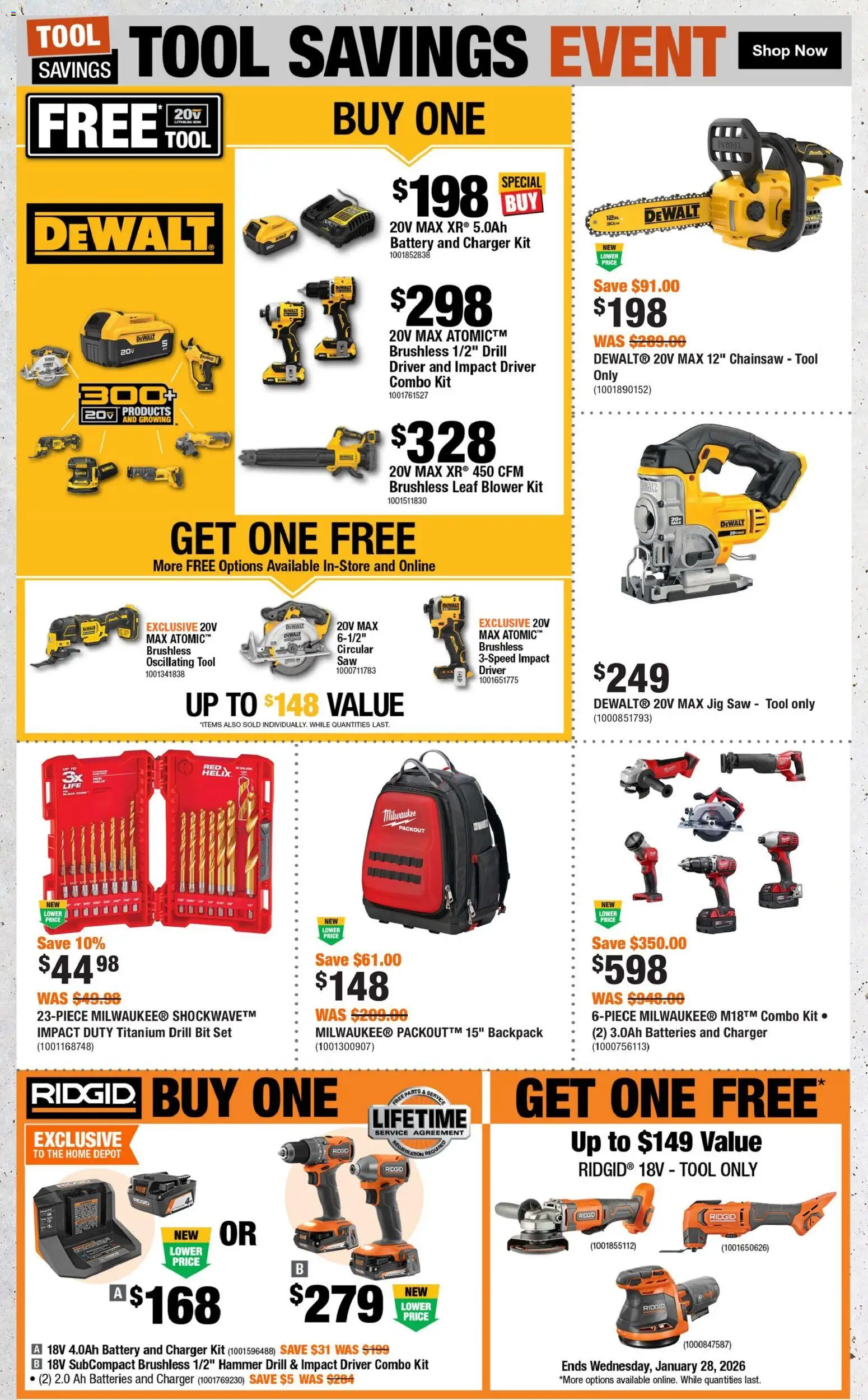 Home Depot flyer valid from 18.12.2025 | Page: 6 | Products: Backpack, Battery