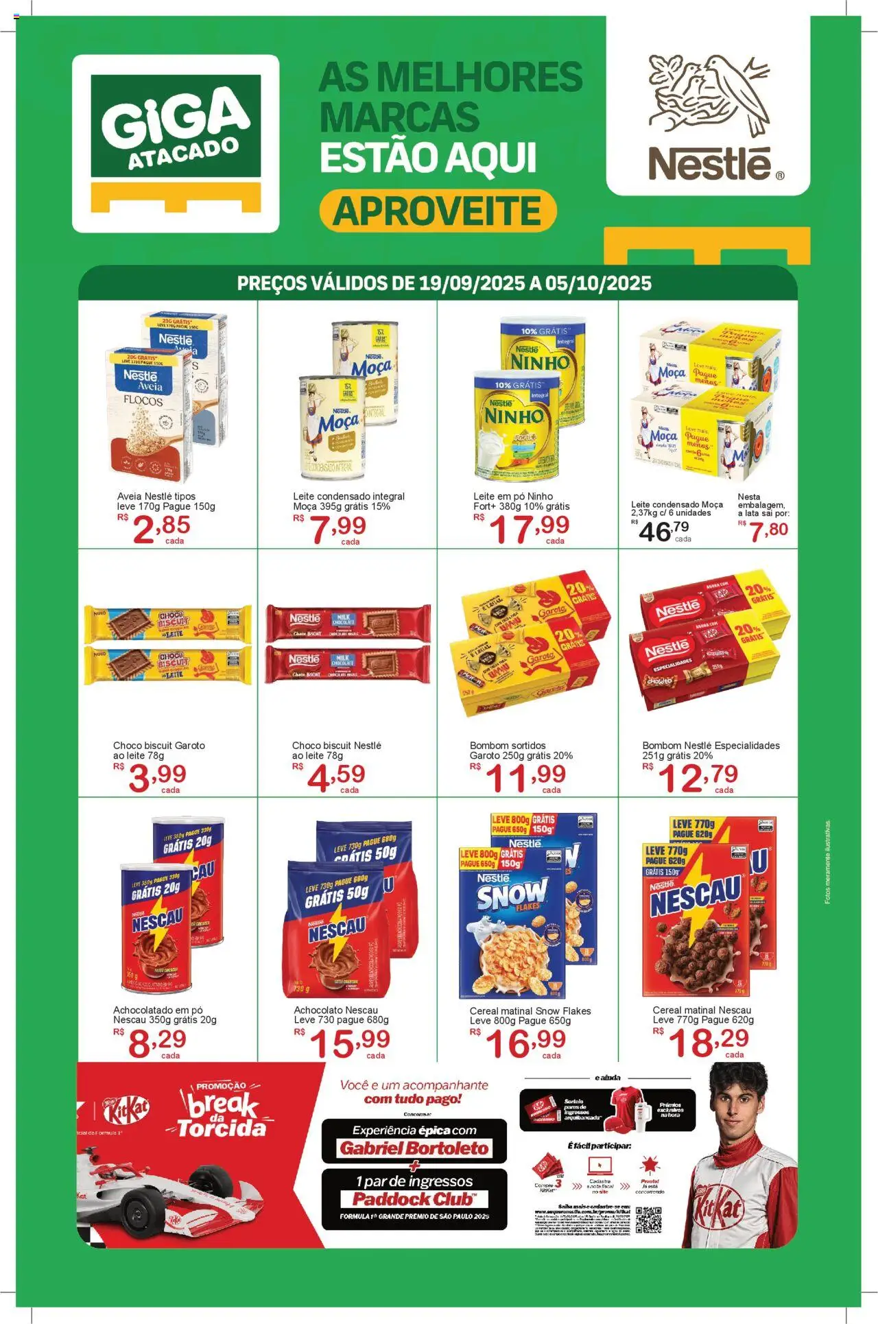 GIGA Atacado Folheto - válido de 19.09.2025 | Página: 1 | Produtos: Chocolate, Flocos, Bombom, Leite condensado
