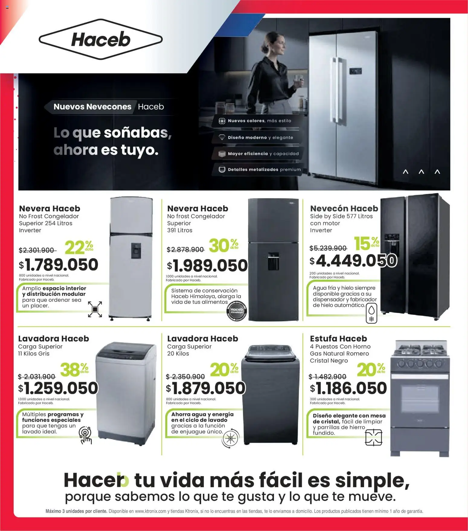 Ktronix revista - valida desde el 14.03.2026 | Página: 8 | Productos: Té, Congelador, Horno, Nevera