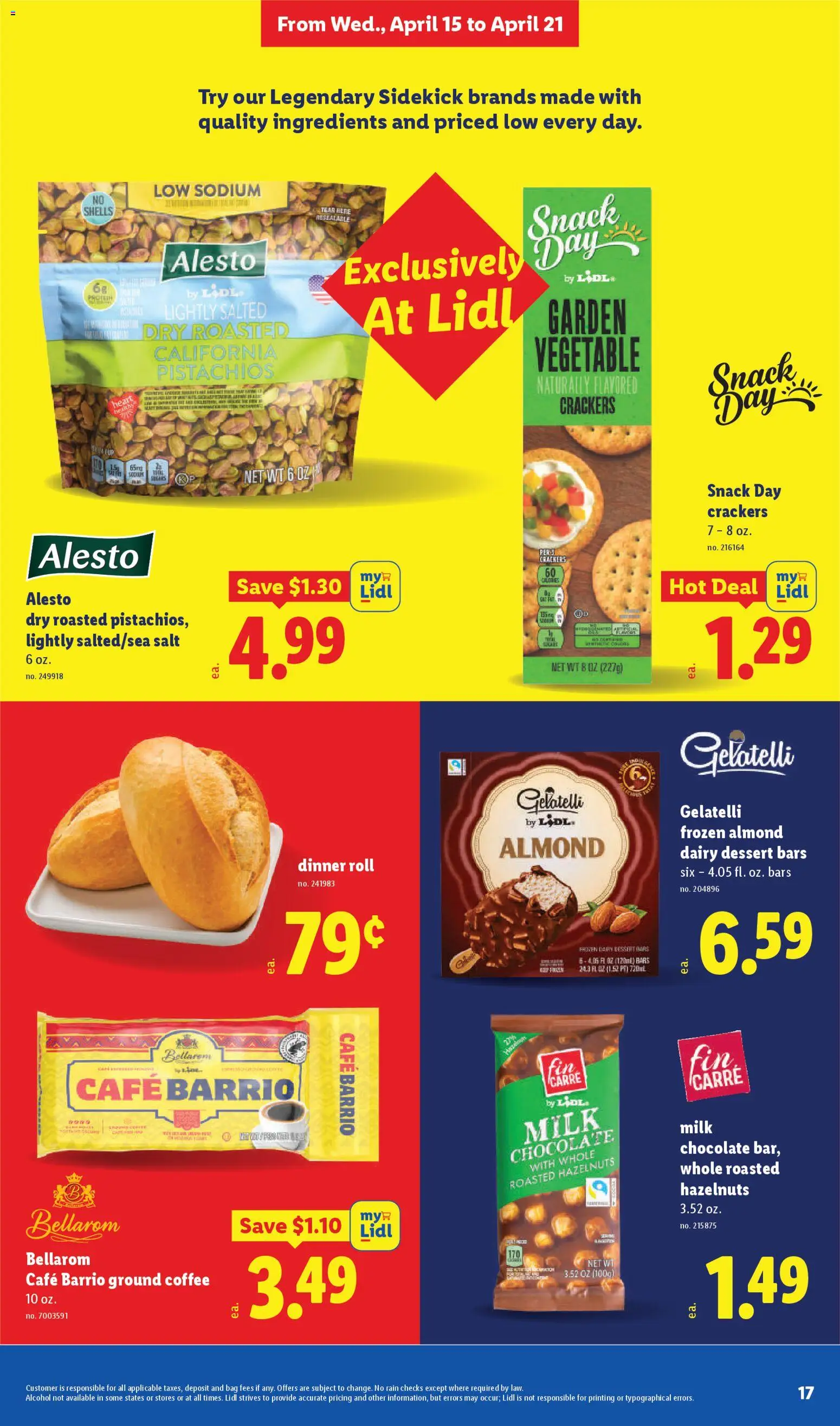 Lidl Weekly Ad - valid from 15.04.2026 | Page: 17 | Products: Milk, Coffee, Salt, Bag