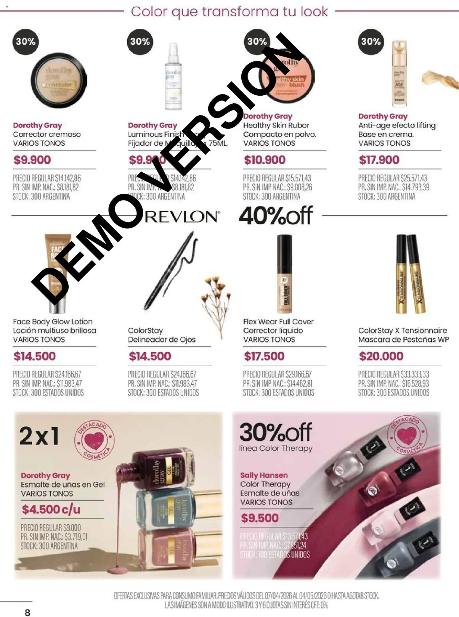 Pigmento catálogo │ válido desde el 07.04.2026 | Página: 8 | Productos: Body, Máscara, Fijador, Mascara de pestañas