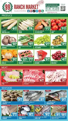 Preview of 99 Ranch Market weekly ads valid from 16.01.2026