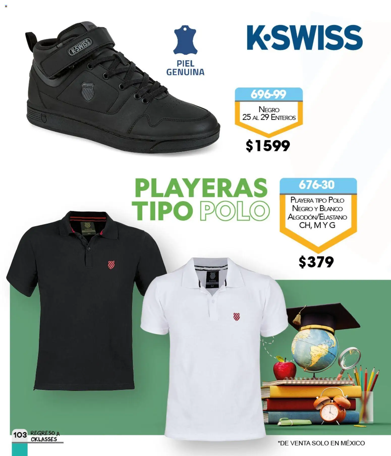 Nuevas ofertas de Cklass válidas en toda la República Mexicana desde el 06.01.2026. ¡Encuentra las mejores ofertas en Cklass catálogo Regreso a clases 2026! | Página: 104 | Productos: Playera