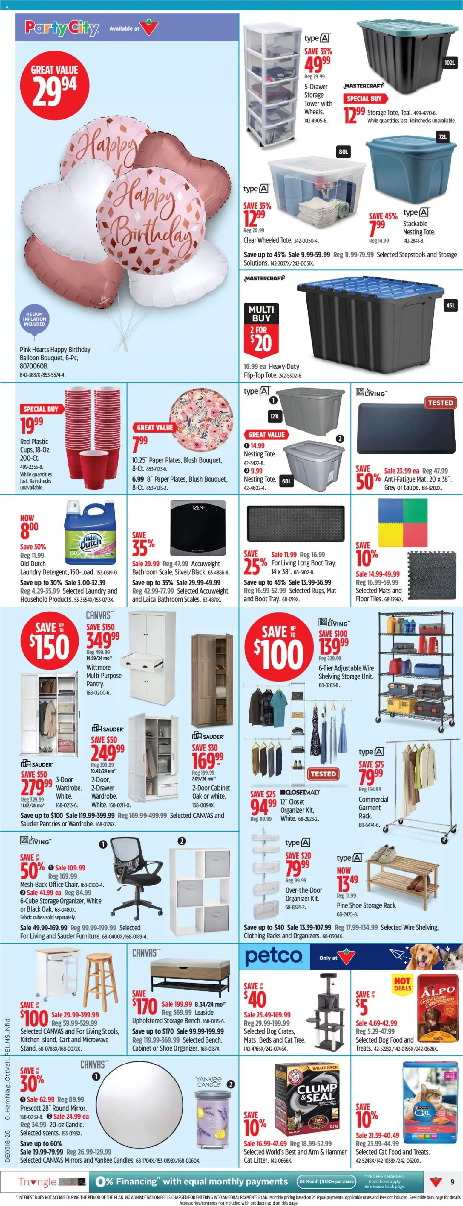 Canadian Tire flyer valid from 30.04.2026 | Page: 9 | Products: Blush, Cabinet