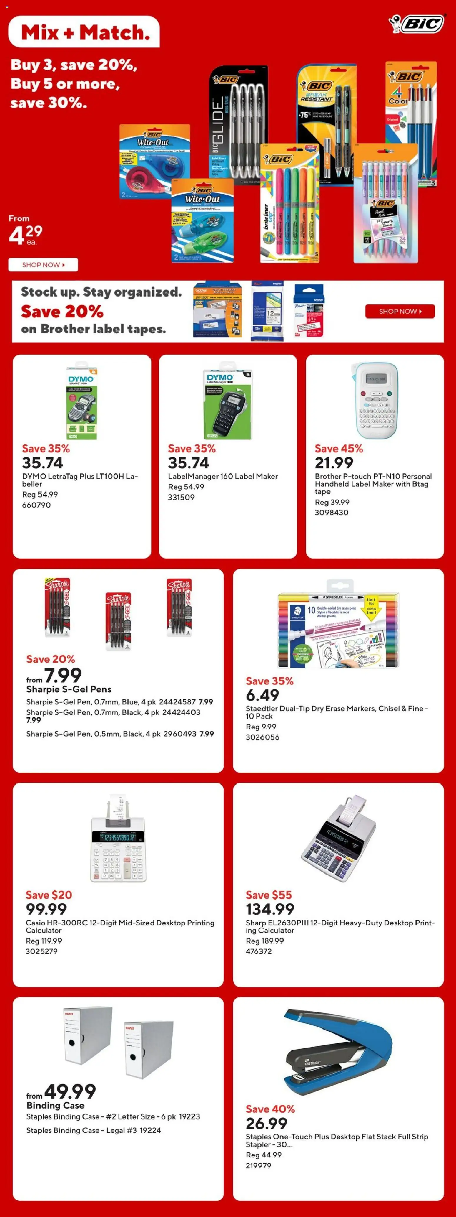Staples flyer valid from 13.02.2026 | Page: 14 | Products: Case, Calculator