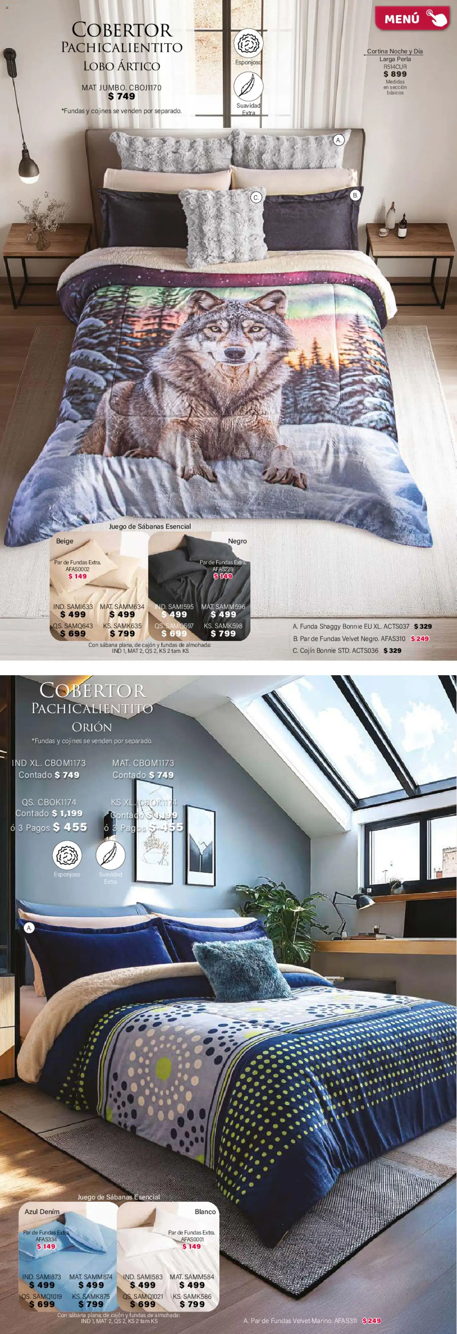 Nuevas ofertas de Colchas Concord válidas en toda la República Mexicana desde el 01.02.2026. ¡Encuentra las mejores ofertas en Colchas Concord catálogo! | Página: 172 | Productos: Cobertor, Juego, Funda, Almohada