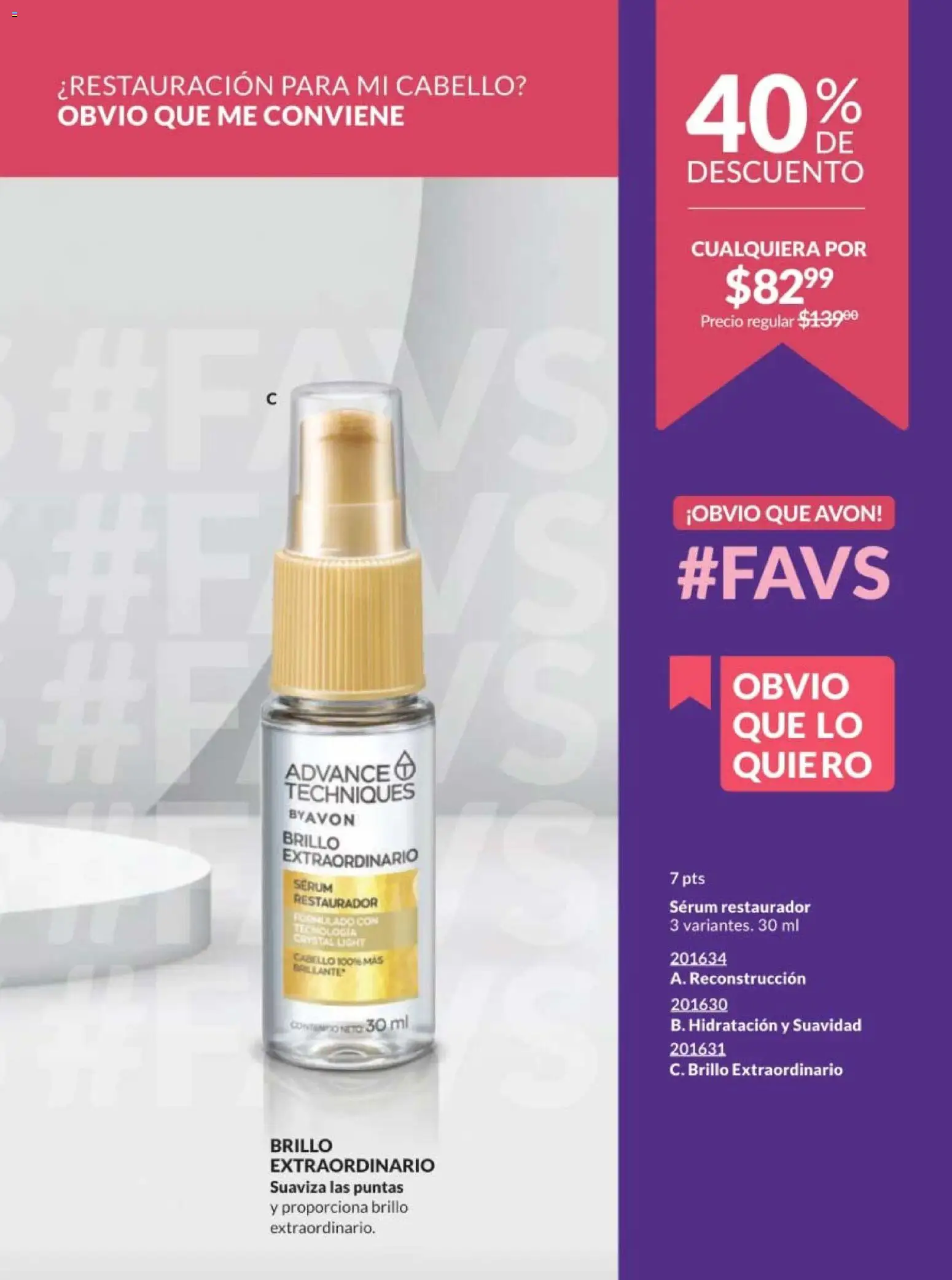 Nuevas ofertas de AVON válidas en toda la República Mexicana desde el 10.01.2026. ¡Encuentra las mejores ofertas en AVON campaña 2 2026! | Página: 193 | Productos: Serum, Brillo