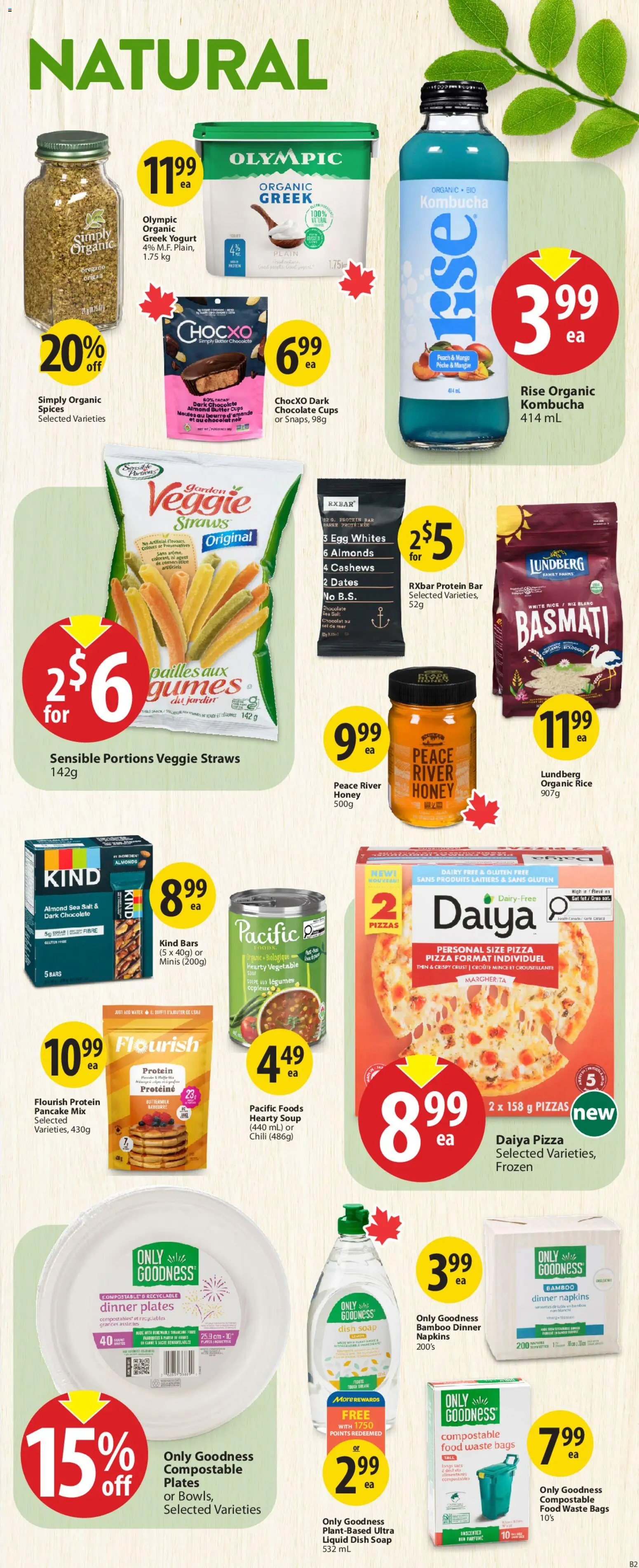 Save on foods flyer valid from 02.04.2026 | Page: 25 | Products: Rice, Soap, Chocolate, Pizza
