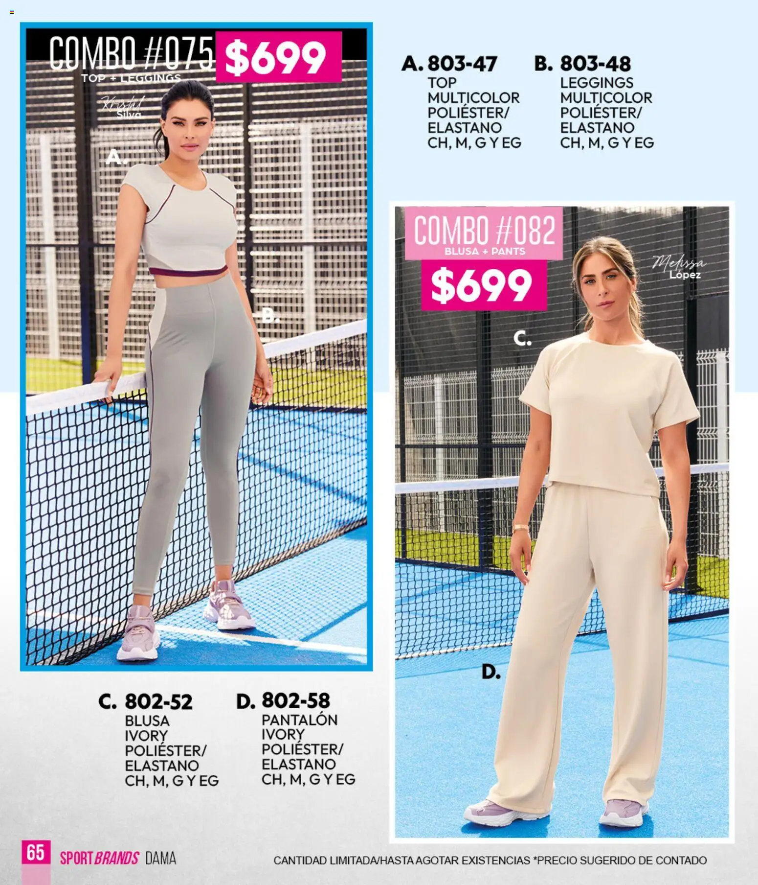 Nuevas ofertas de Cklass válidas en toda la República Mexicana desde el 05.03.2026. ¡Encuentra las mejores ofertas en Cklass catálogo Verano Sportbrands Dama! | Página: 66 | Productos: Blusa, Leggings, Top, Pants