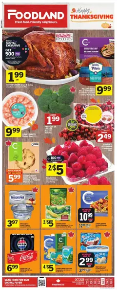 Preview of Foodland weekly flyer / circulaire from shop Foodland valid from 09.10.2025