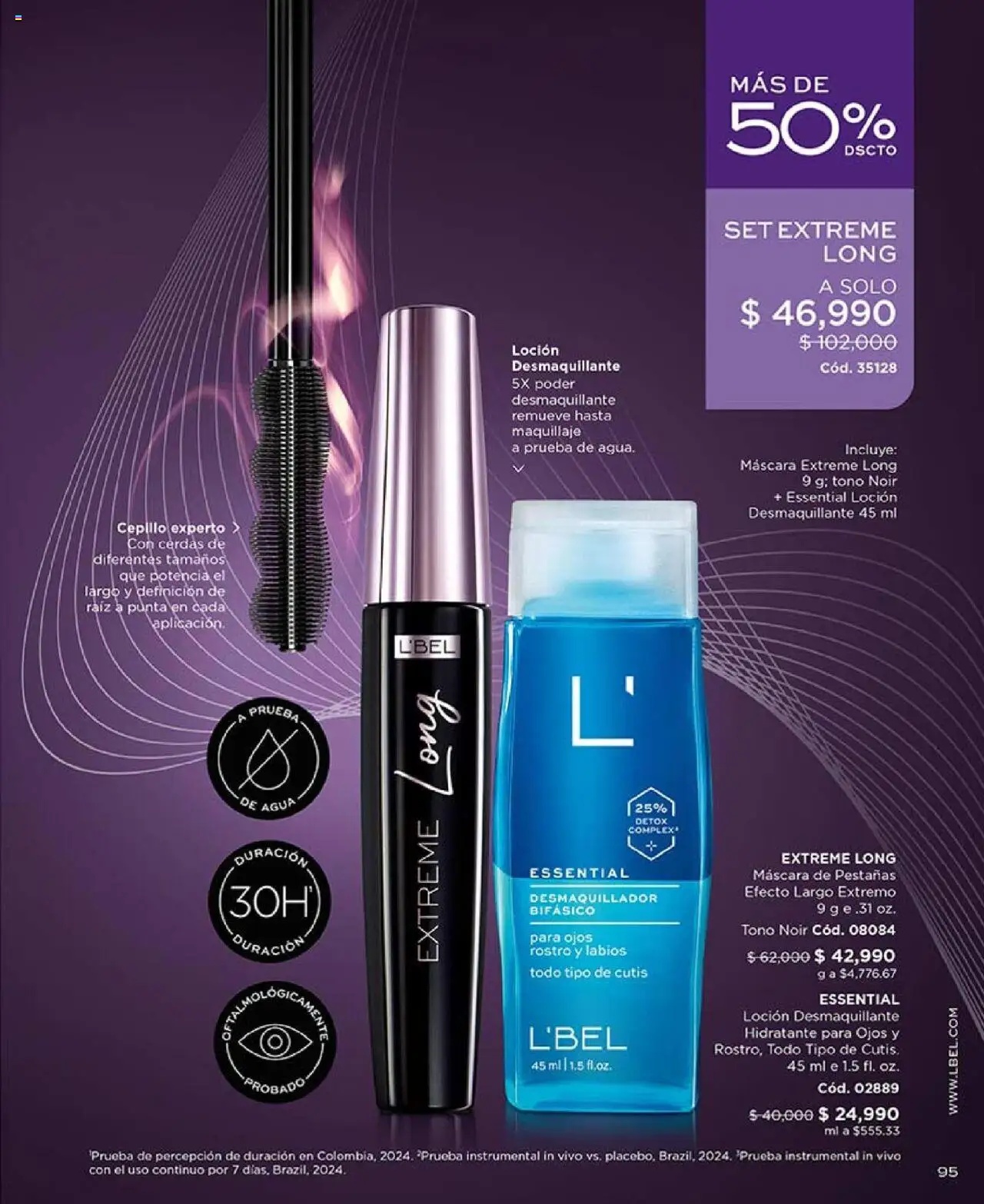 L'Bel revista - valida desde el 29.07.2025 | Página: 95 | Productos: Agua, Maquillaje, Cepillo, Máscara