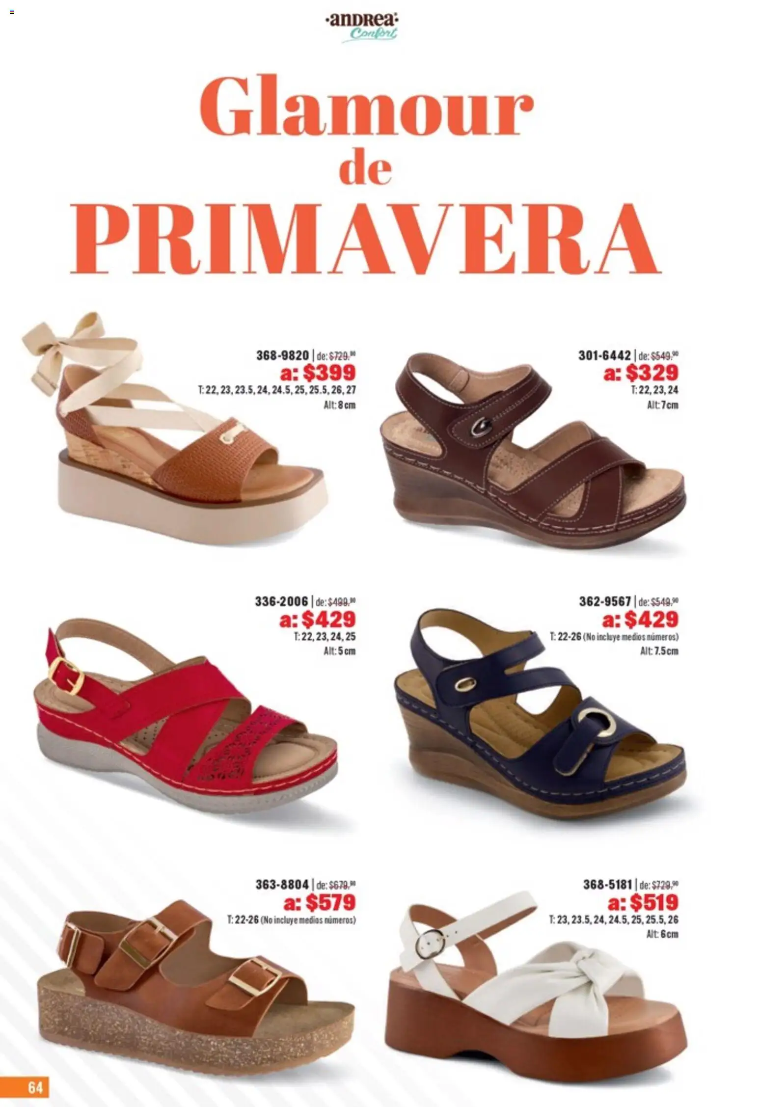 Nuevas ofertas de Andrea válidas en toda la República Mexicana desde el 05.04.2026. ¡Encuentra las mejores ofertas en Andrea catálogo Outlet! | Página: 64