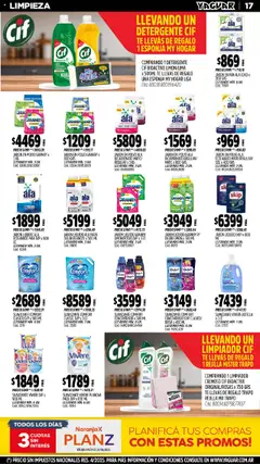 Yaguar catálogo │ válido desde el 18.08.2025 | Página: 17 | Productos: Jabón líquido, Detergente, Limón, Crema