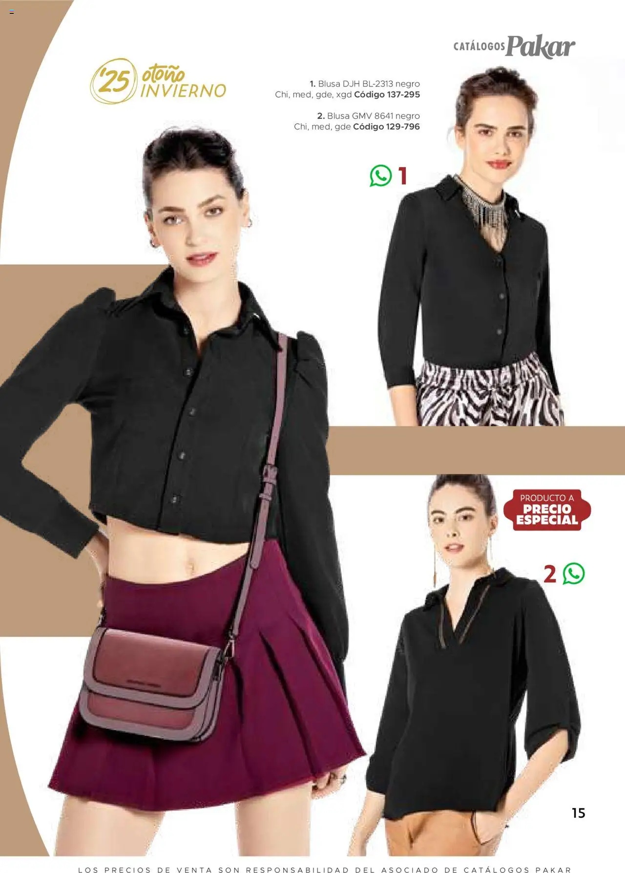 Nuevas ofertas de SC Pakar válidas en toda la República Mexicana desde el 24.07.2025. ¡Encuentra las mejores ofertas en SC Pakar Catálogo Ropa y Accesorios! | Página: 15 | Productos: Blusa