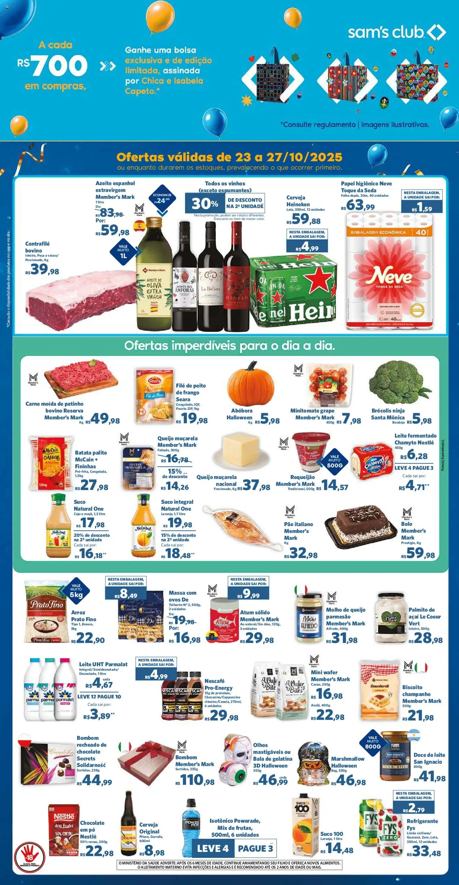 Sam's Club Folheto - válido de 23.10.2025 | Página: 2 | Produtos: Caju, Pó, Arroz, Brócolis