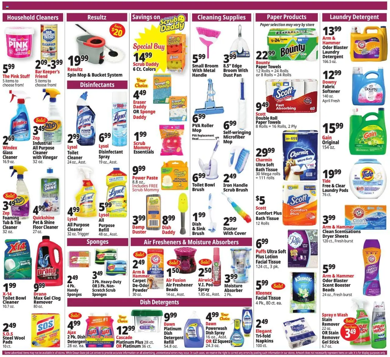 Ocean State Job Lot Weekly Ad - MA - valid from 11.09.2025 | Page: 18 | Products: Pan, Detergent, Sponge, Iron