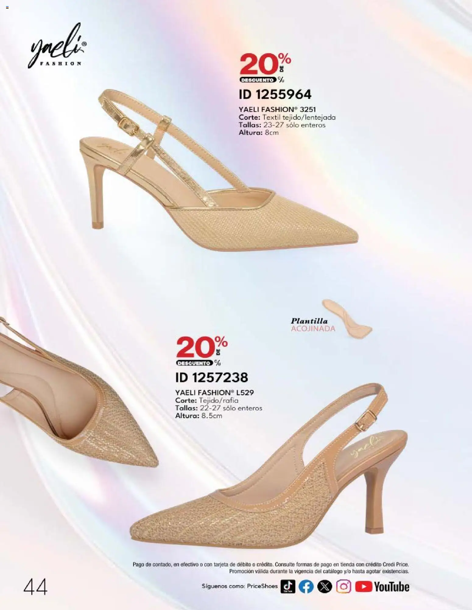Nuevas ofertas de Price Shoes válidas en toda la República Mexicana desde el 20.03.2026. ¡Encuentra las mejores ofertas en Price Shoes catálogo 10 Pagos Sin Intereses! | Página: 44