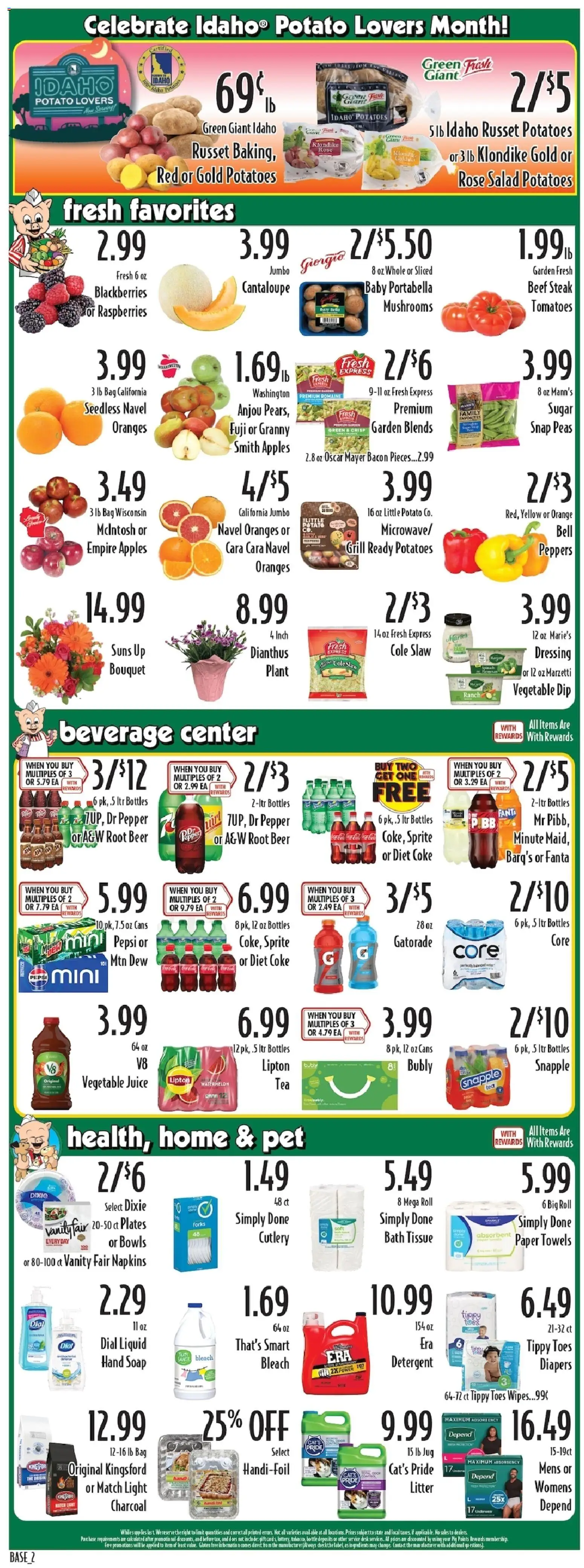 Piggly Wiggly Weekly Ad - valid from 04.02.2026 | Page: 4 | Products: Peppers, Soap, Oranges, Bag