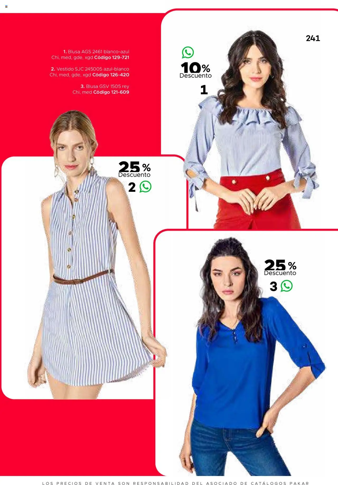 Nuevas ofertas de SC Pakar válidas en toda la República Mexicana desde el 31.01.2025. ¡Encuentra las mejores ofertas en SC Pakar catálogo Ropa! | Página: 241 | Productos: Blusa, Vestido
