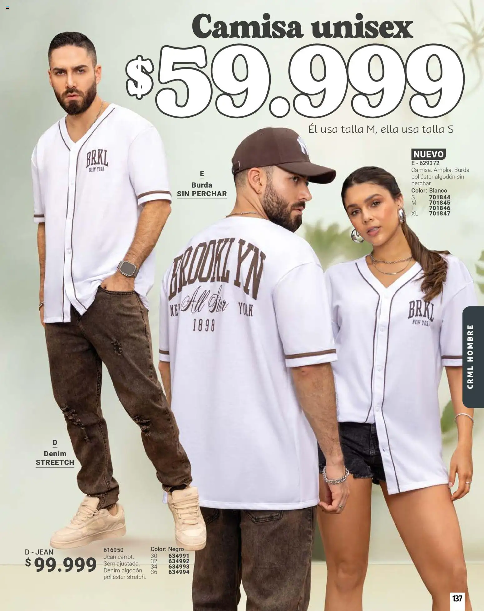 Carmel revista - valida desde el 01.03.2026 | Página: 137 | Productos: Algodón, Jean, Camisa