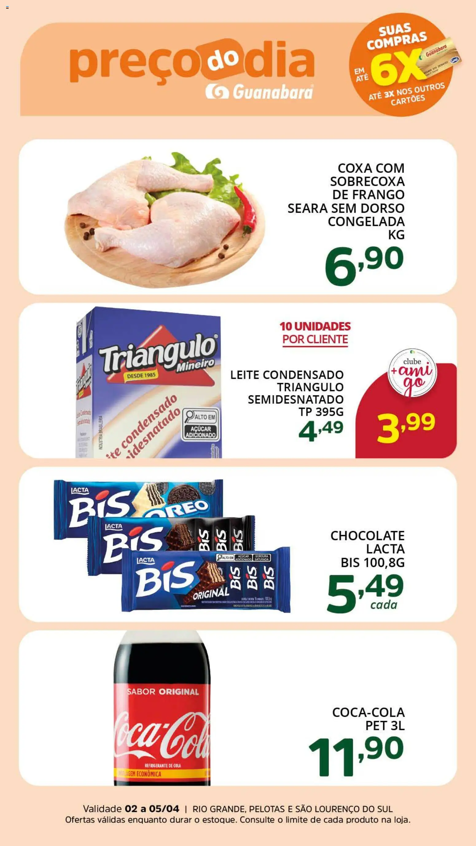 Supermercado Guanabara Folheto - válido de 02.04.2026 | Página: 5 | Produtos: Cola, Chocolate, Refrigerante, Leite condensado