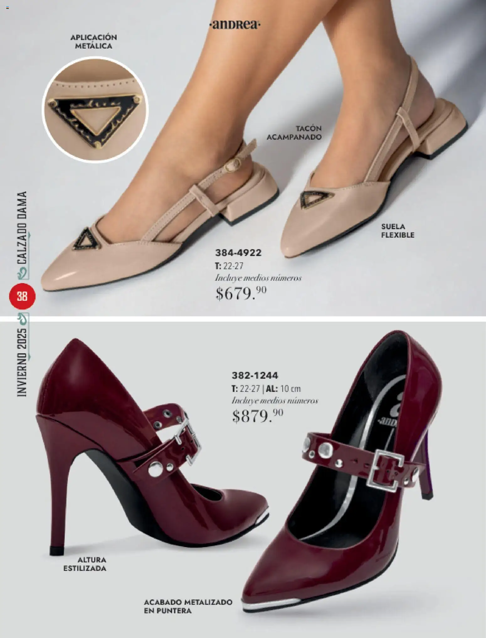 Nuevas ofertas de Andrea válidas en toda la República Mexicana desde el 26.11.2025. ¡Encuentra las mejores ofertas en Andrea catálogo Invierno! | Página: 38 | Productos: Flexible