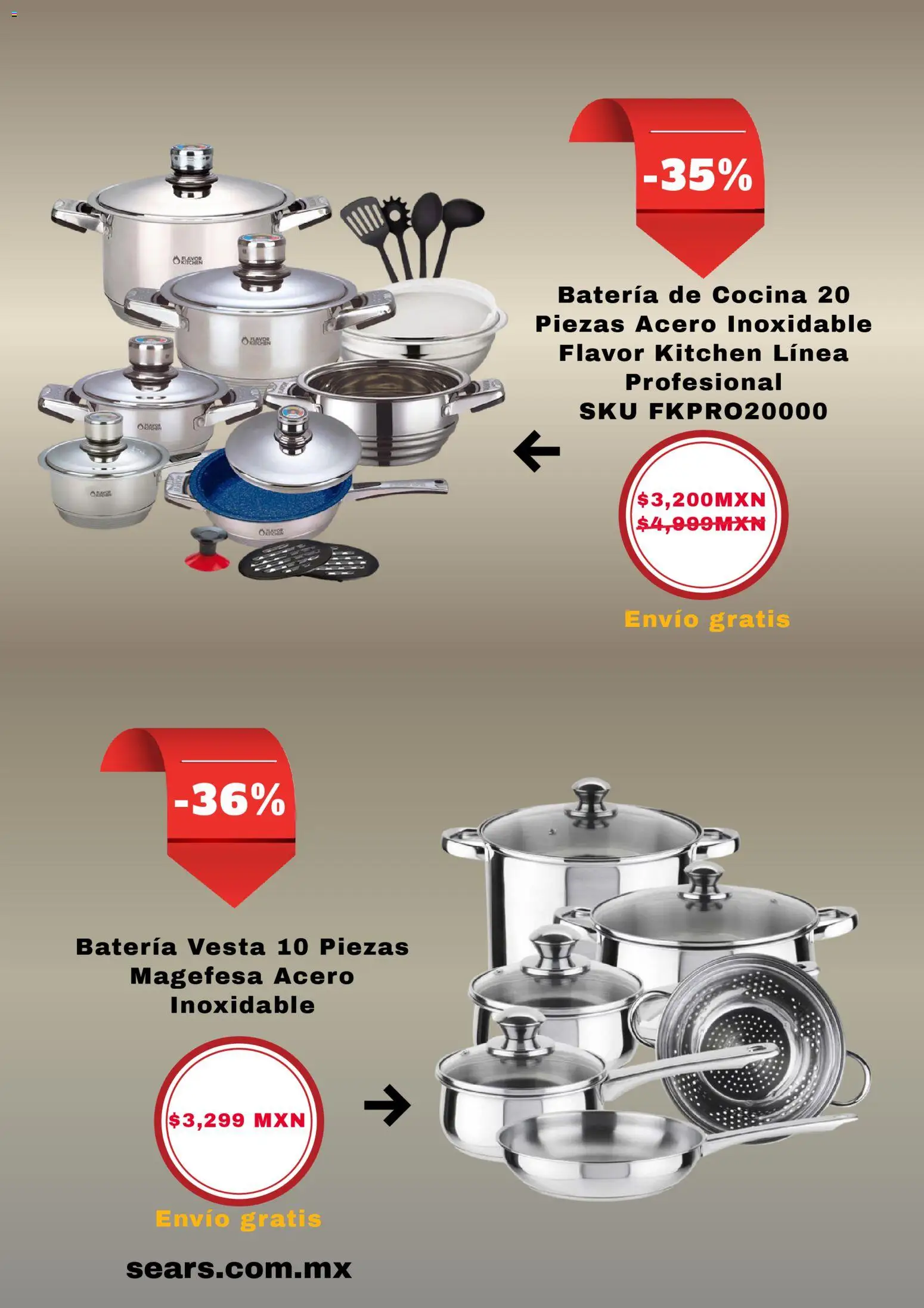 Nuevas ofertas de Sears válidas en toda la República Mexicana desde el 08.02.2026. ¡Encuentra las mejores ofertas en Sears catálogo! | Página: 3