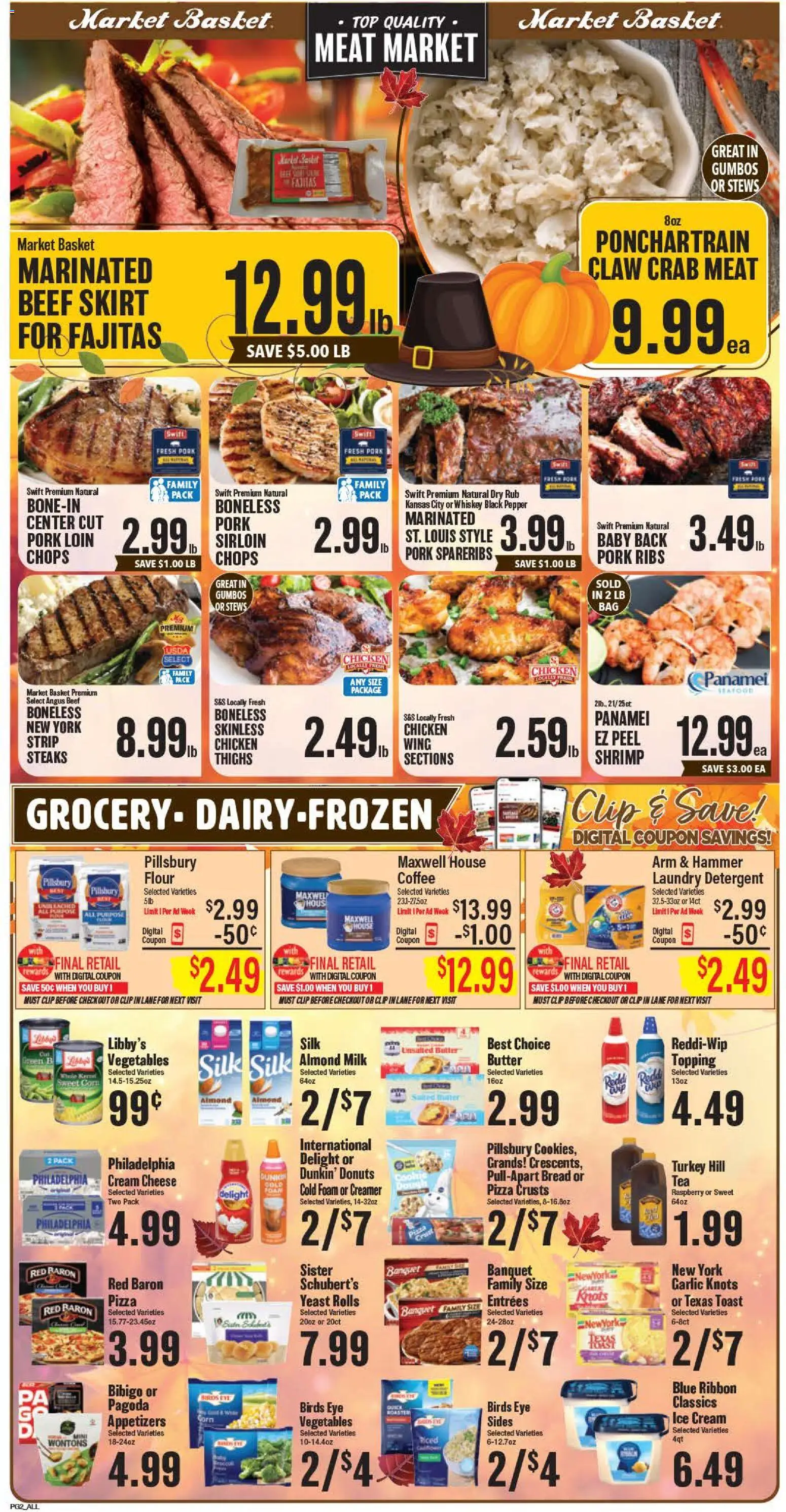 Market Basket Weekly Ad - valid from 12.11.2025 | Page: 2 | Products: Clip, Bread, Pepper, Raspberry