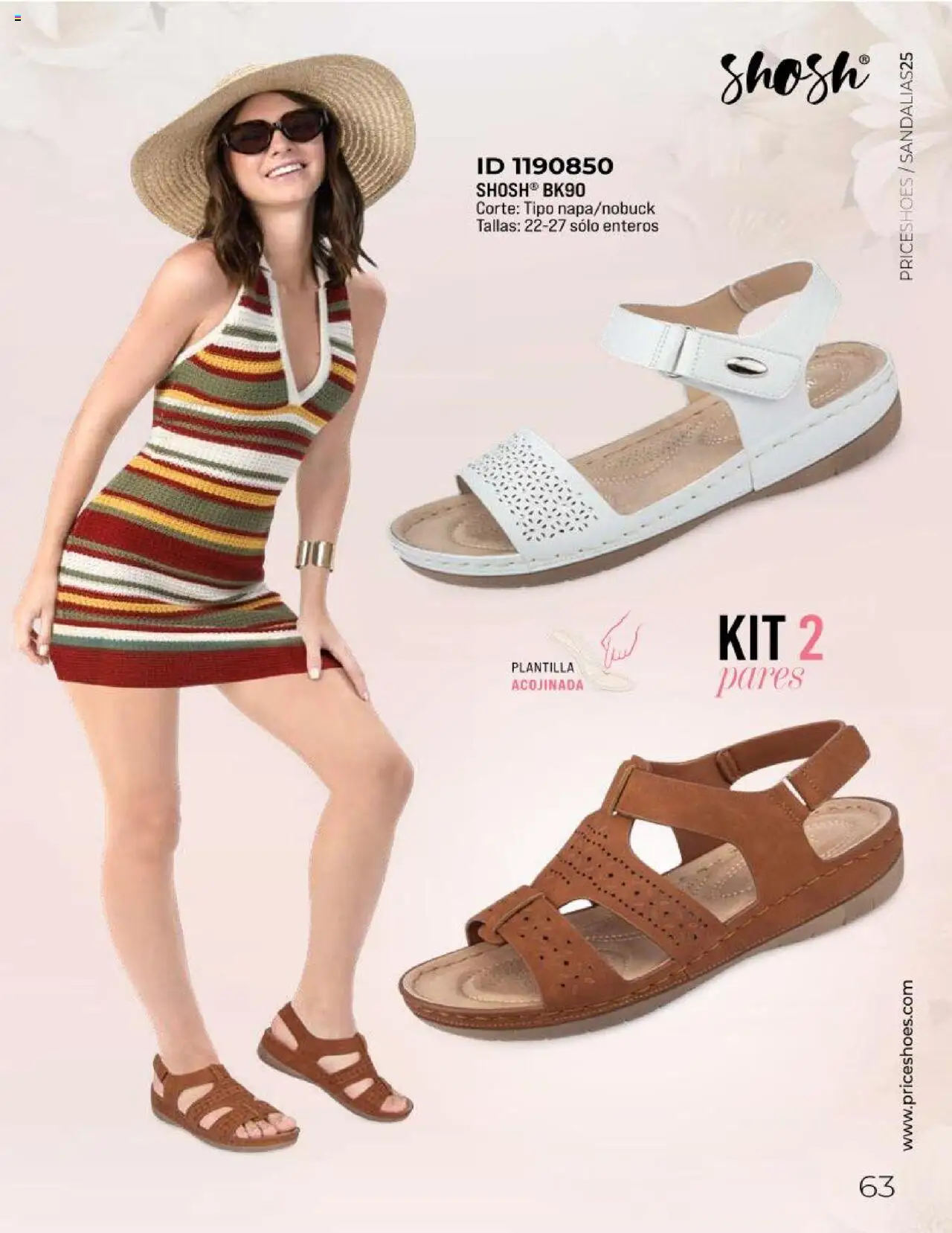 Nuevas ofertas de Price Shoes válidas en toda la República Mexicana desde el 11.03.2025. ¡Encuentra las mejores ofertas en Price Shoes catálogo Sandalias Kits 2025! | Página: 63
