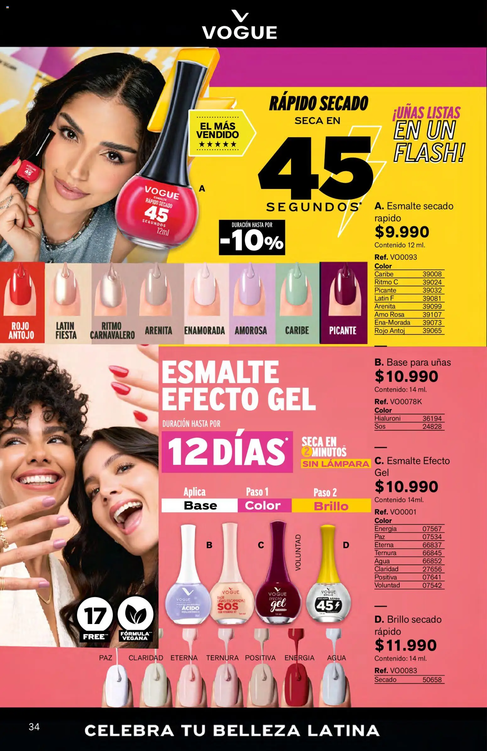 Leonisa revista - valida desde el 16.03.2026 | Página: 34 | Productos: Agua, Brillo, Lámpara