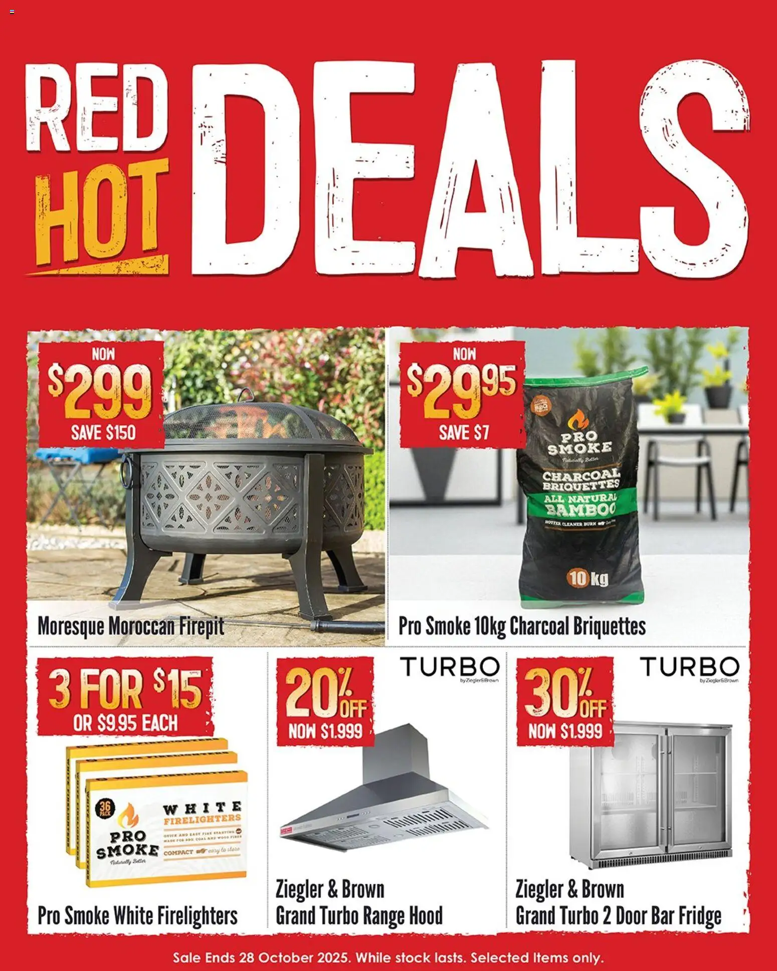 Barbeques Galore catalogue - valid from 22.10.2025 | Page: 1 | Products: Door, Cleaner, Fridge