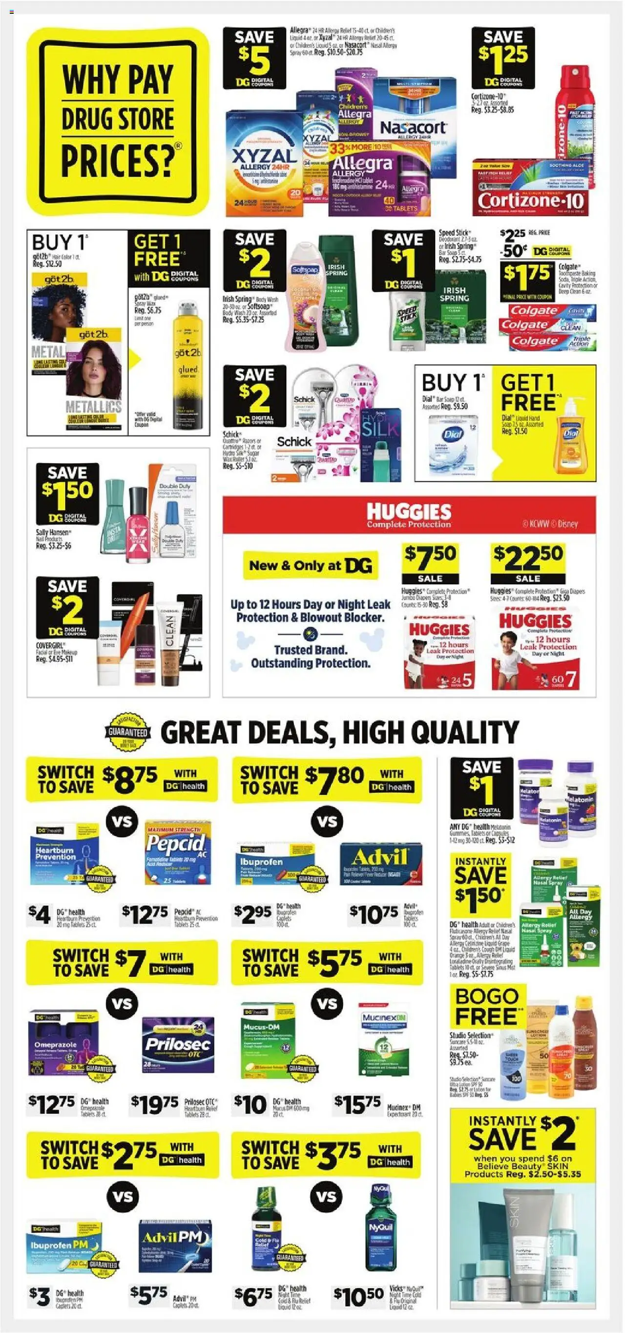Dollar General Weekly Ad - valid from 24.08.2025 | Page: 12 | Products: Melatonin, Soap, Deodorant, Body Wash