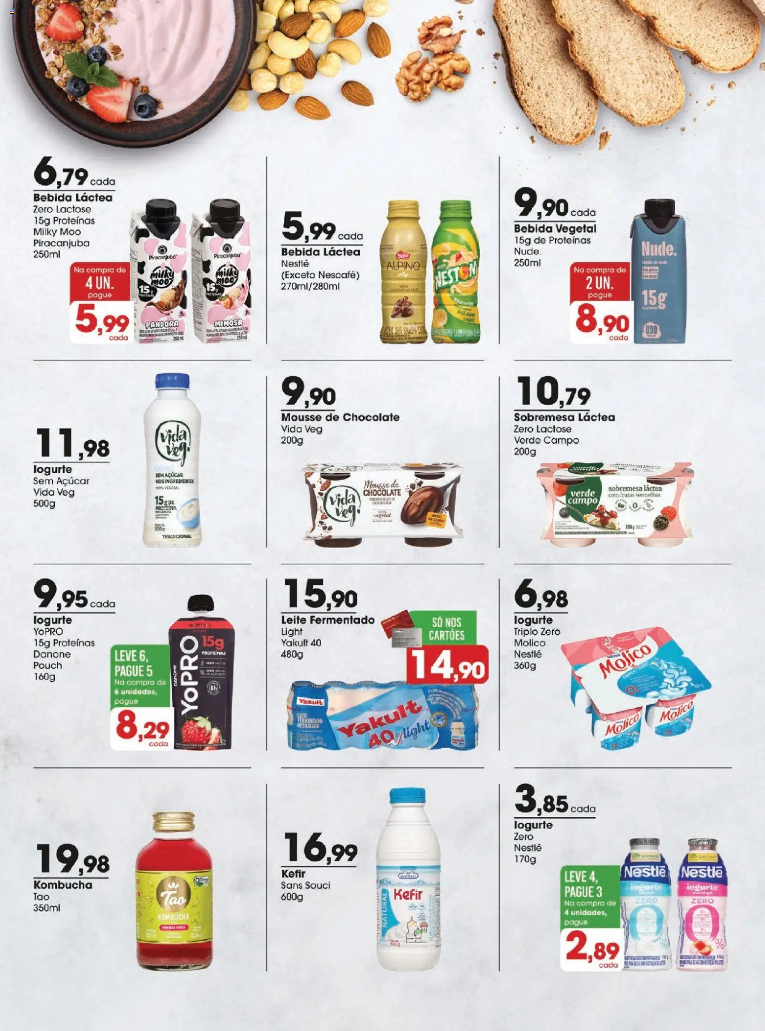 Zaffari Folheto - válido de 24.03.2026 | Página: 10 | Produtos: Leite, Bebida, Açúcar, Leite fermentado