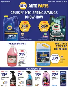 Preview of NAPA Auto Parts weekly flyer from shop NAPA Auto Parts valid from 01.03.2026