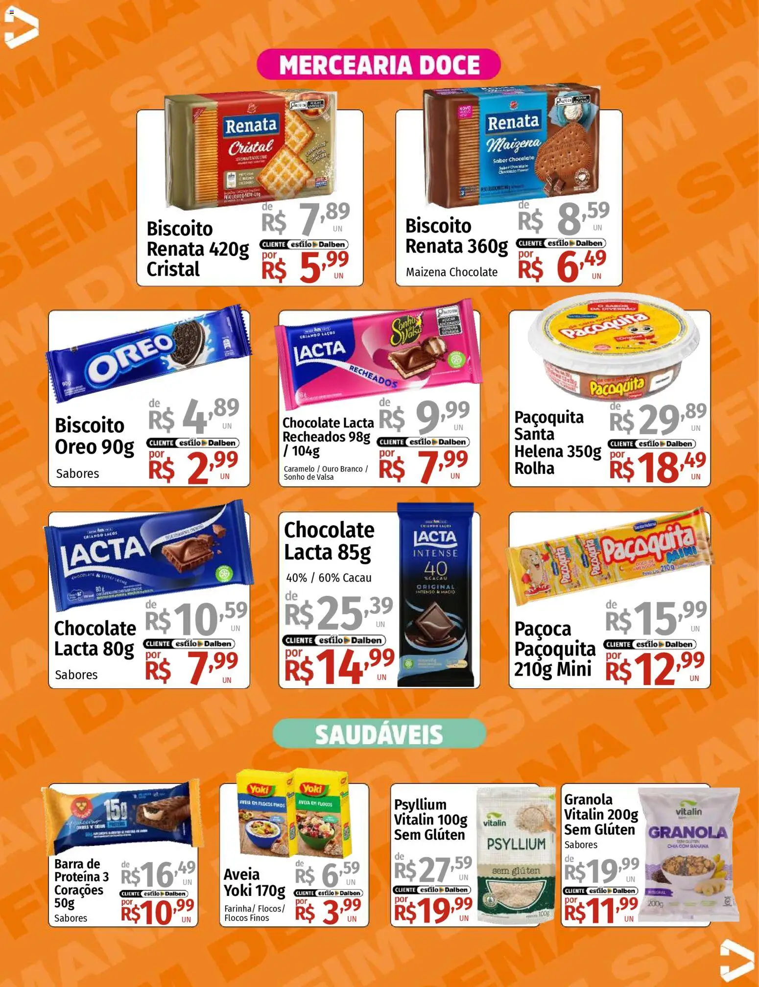 Supermercado Dalben Folheto - válido de 30.01.2026 | Página: 6 | Produtos: Biscoito, Chocolate, Aveia, Barra de proteína