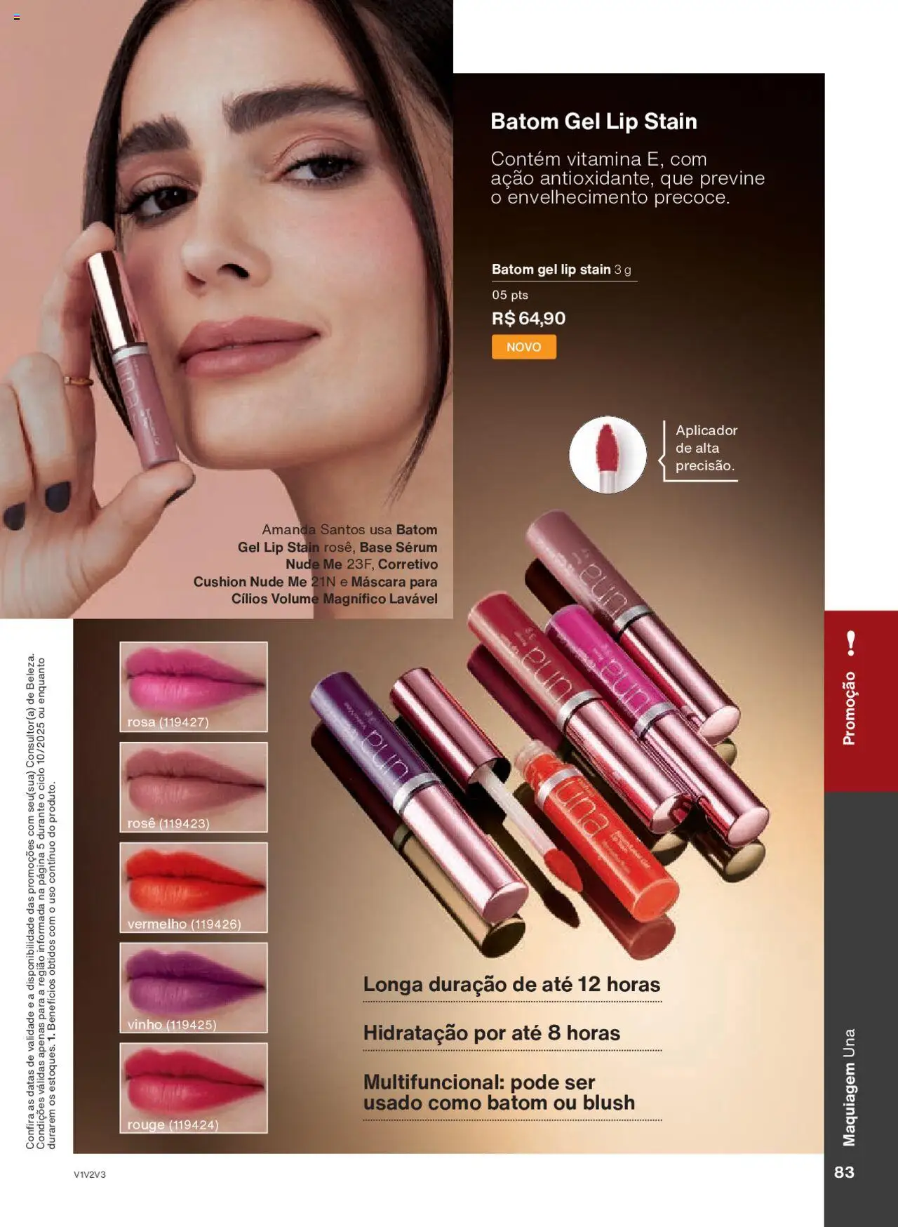 Natura Folheto - válido de 05.06.2025 | Página: 83 | Produtos: Maquiagem, Corretivo, Batom, Sérum