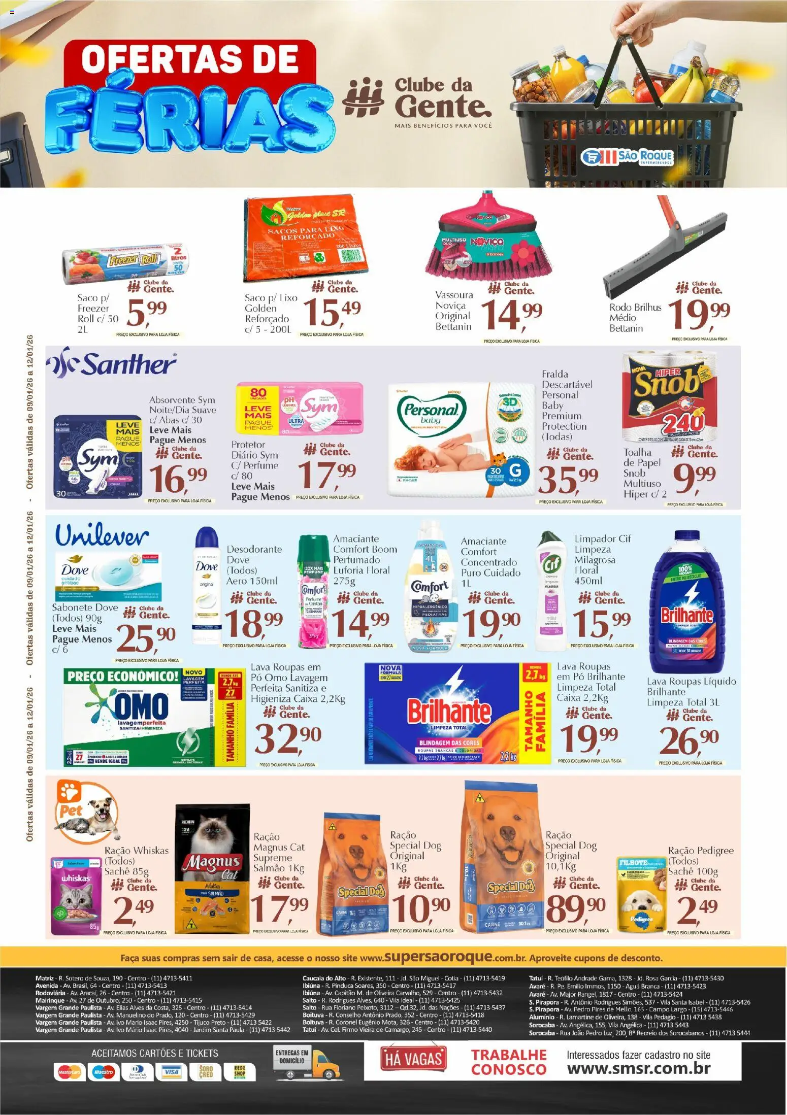 São Roque Supermercados Folheto - válido de 09.01.2026 | Página: 7 | Produtos: Perfume, Carne, Sabonete, Dove