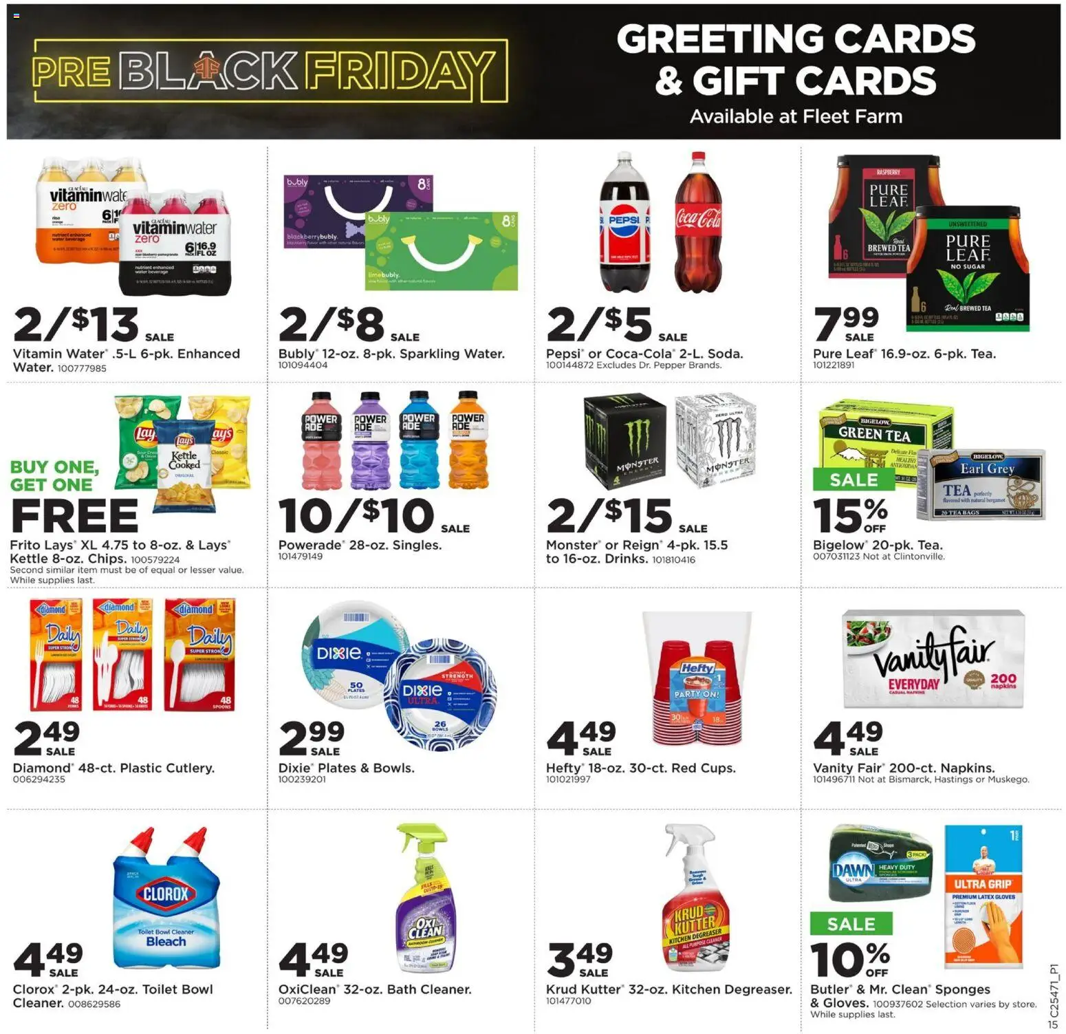 Mills Fleet Farm Black Friday - valid from 20.11.2025 | Page: 19 | Products: Green Tea, Water, Gloves, Raspberry